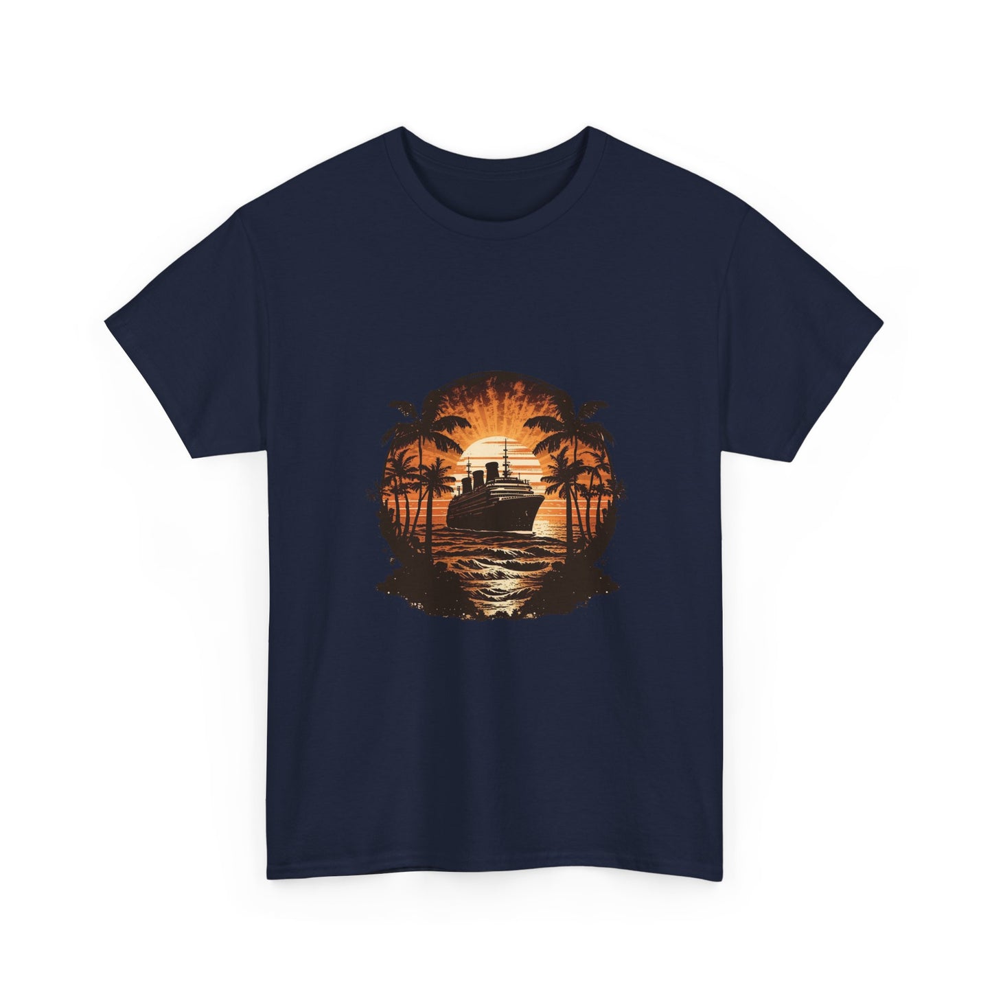 T-Shirt — Tropical Sunset Cruise Graphic Tee