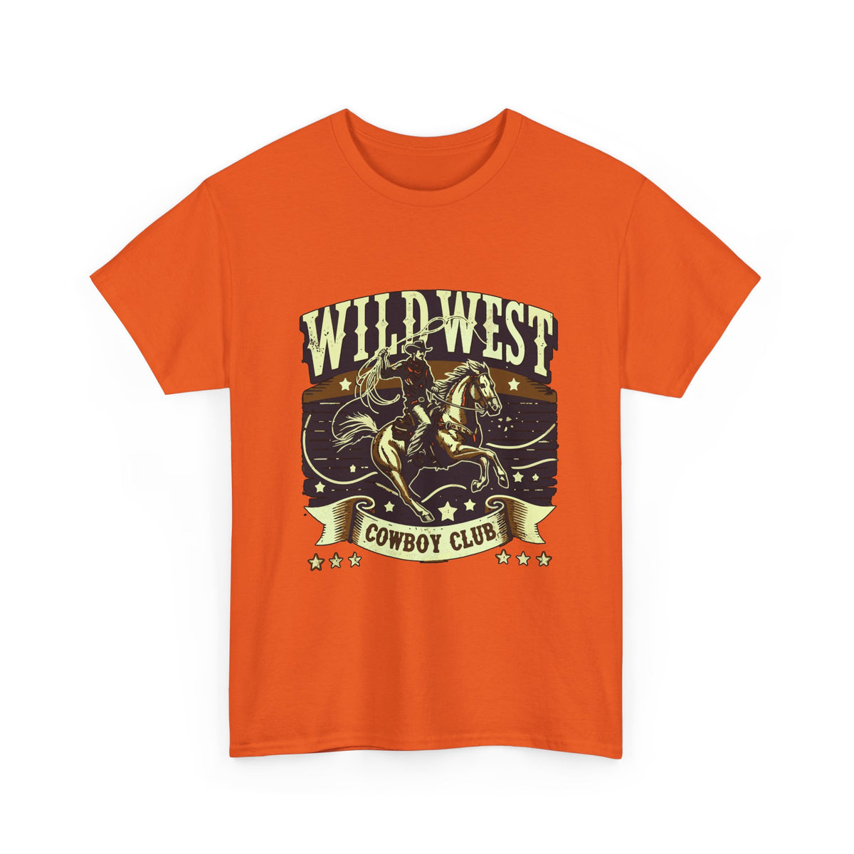 Wild West Cowboy Club T‑Shirt — Vintage Rodeo Western Graphic Tee