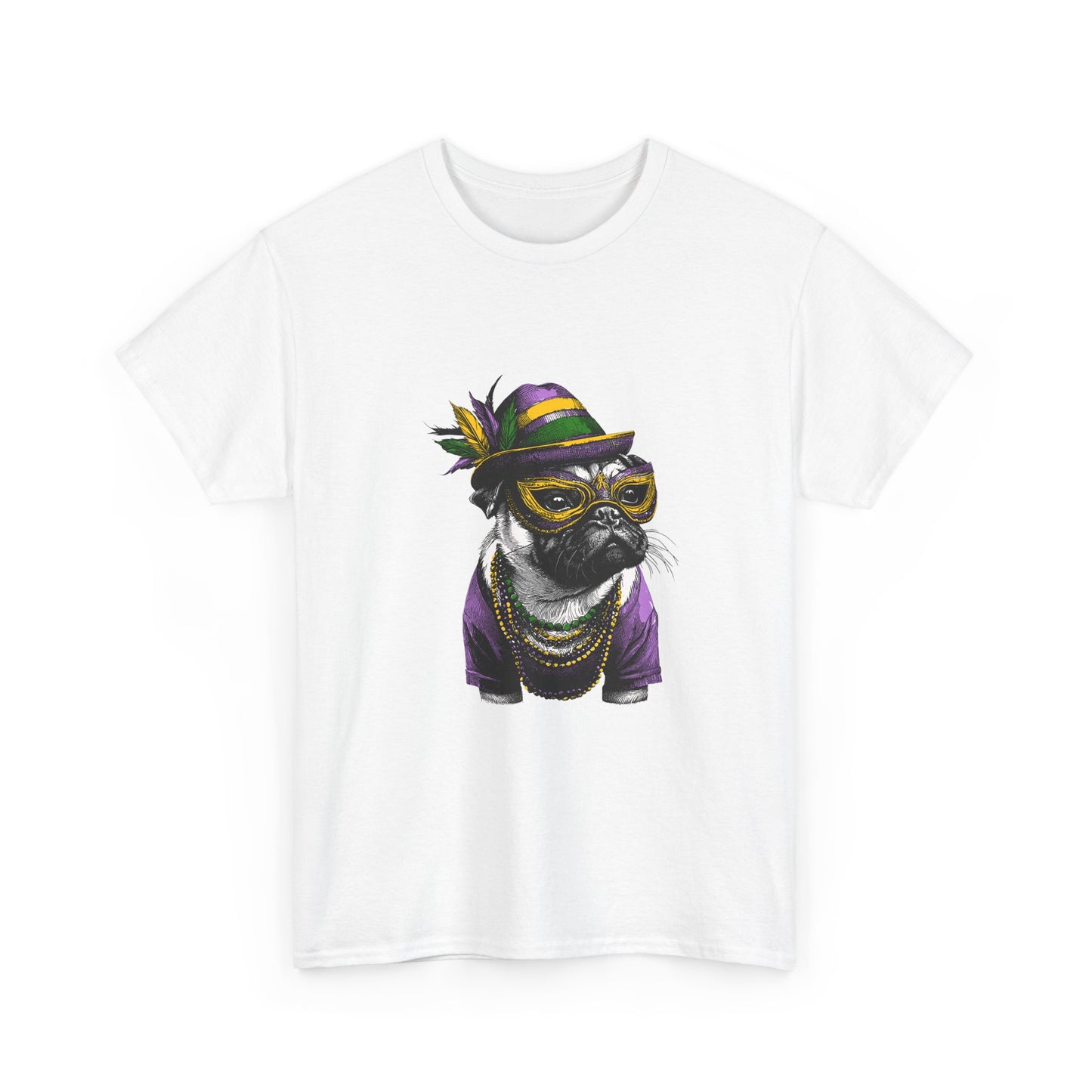 Mardi Gras Pug T-Shirt