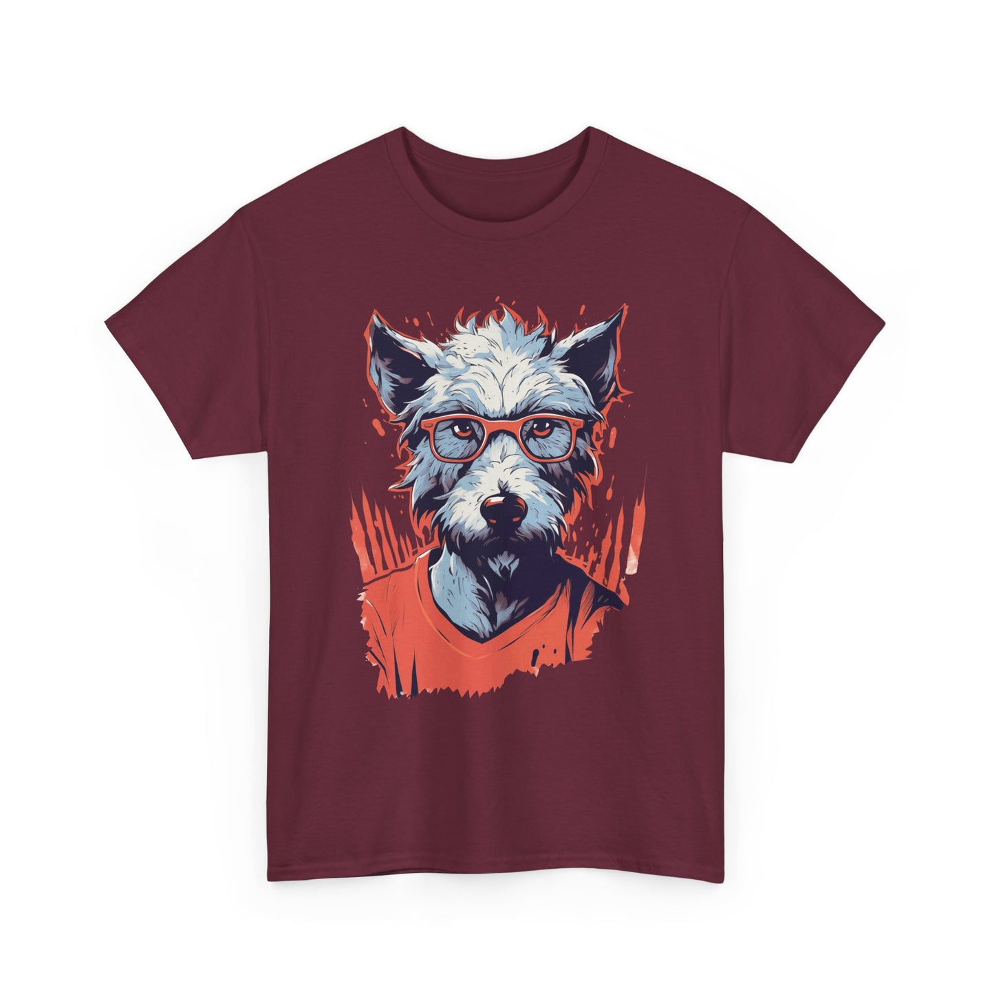 Hipster Dog T-Shirt — Cool Glasses Westie Graphic Tee