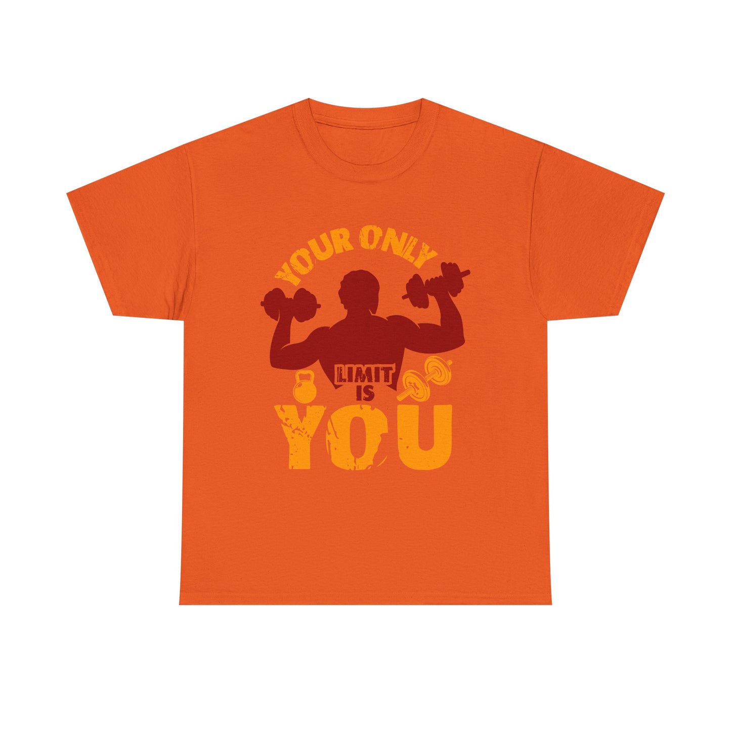 Motivational Fitness Tee — "Your Only Limit Is You" Workout T-Shirt