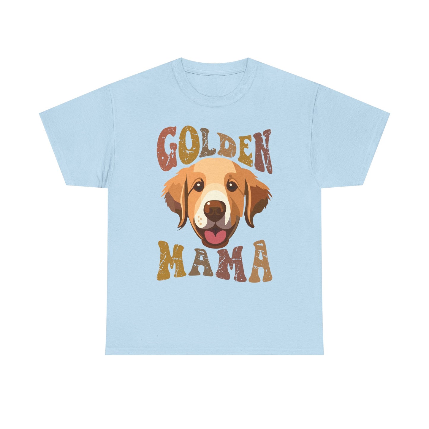 Golden Mama T‑Shirt — Cute Golden Retriever Mom Tee