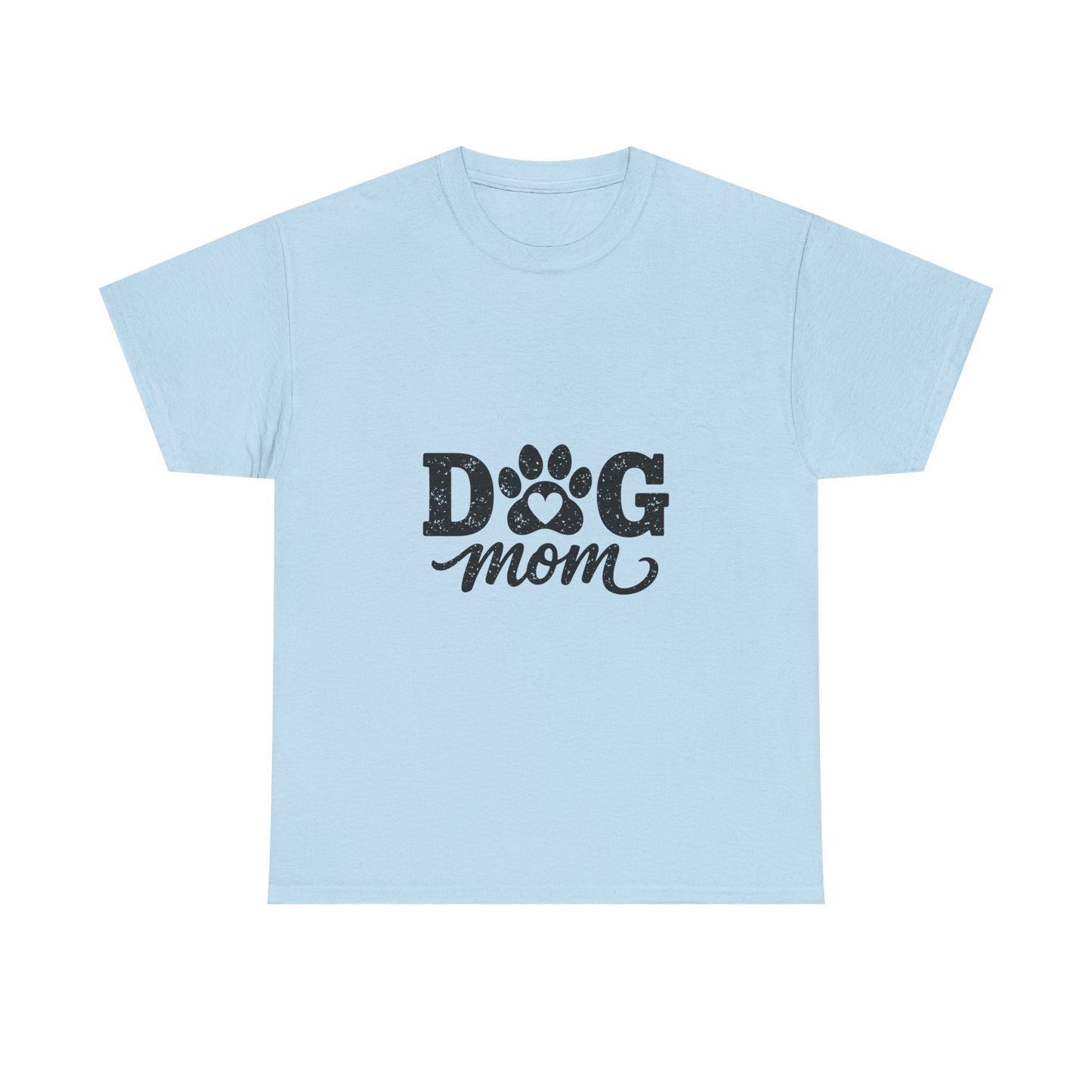Dog Mom T‑Shirt — Paw Print Graphic Tee for Dog Lovers