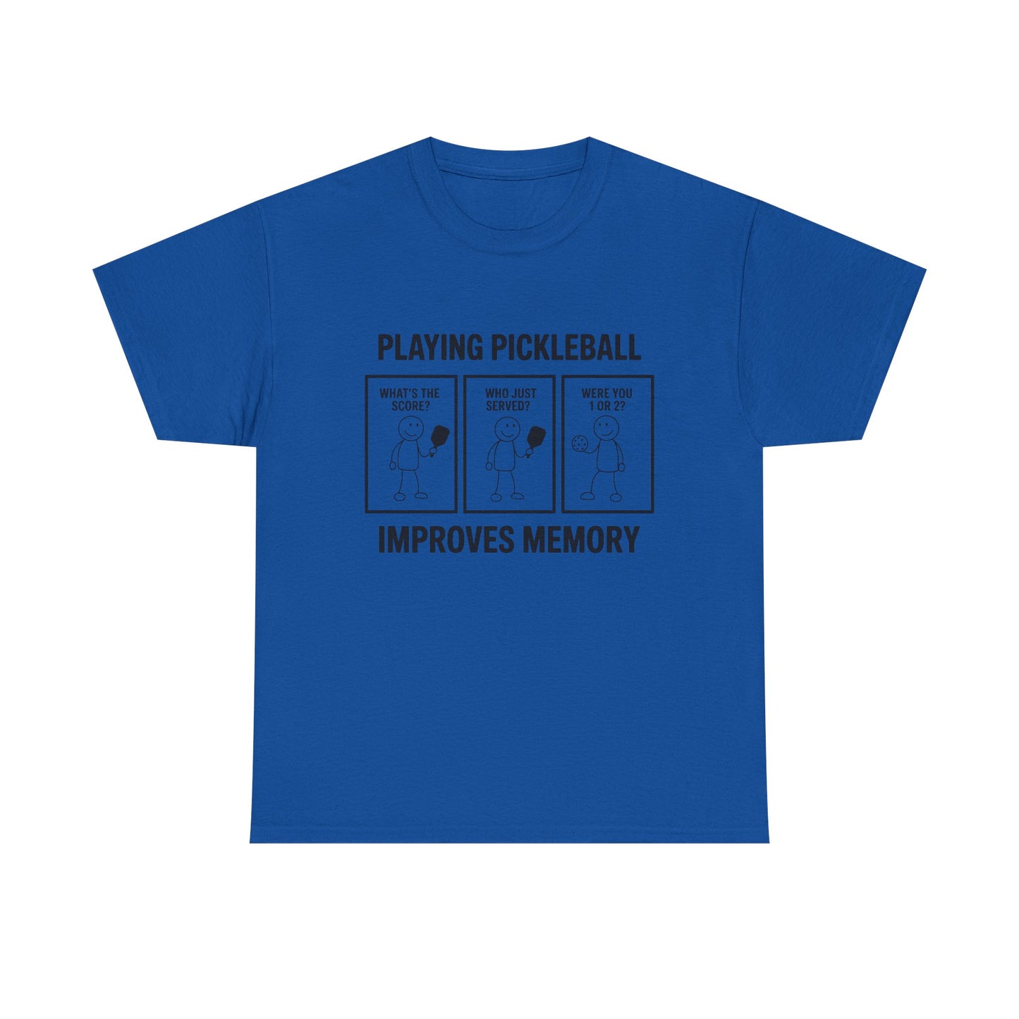 Pickleball Improves Memory Tee – Funny Pickleball Comic T-Shirt for Players