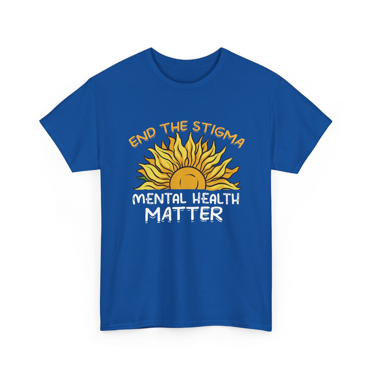 Mental Health Matter T-Shirt — "End the Stigma" Sun Graphic Tee