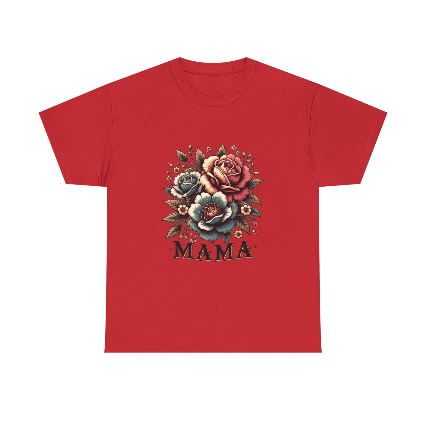 Mama Floral Tee — Vintage Roses "MAMA" Mother's Day T-Shirt