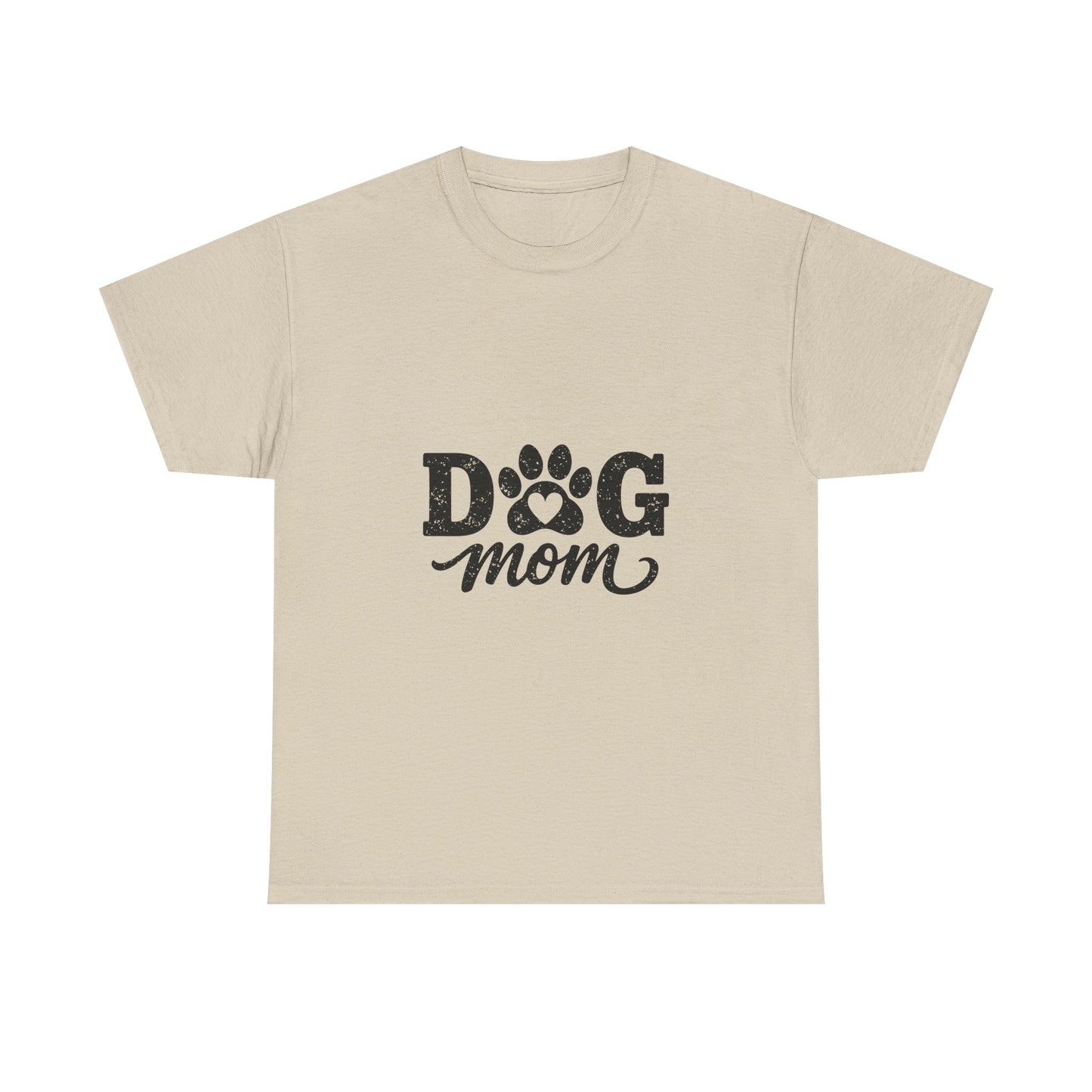 Dog Mom T‑Shirt — Paw Print Graphic Tee for Dog Lovers