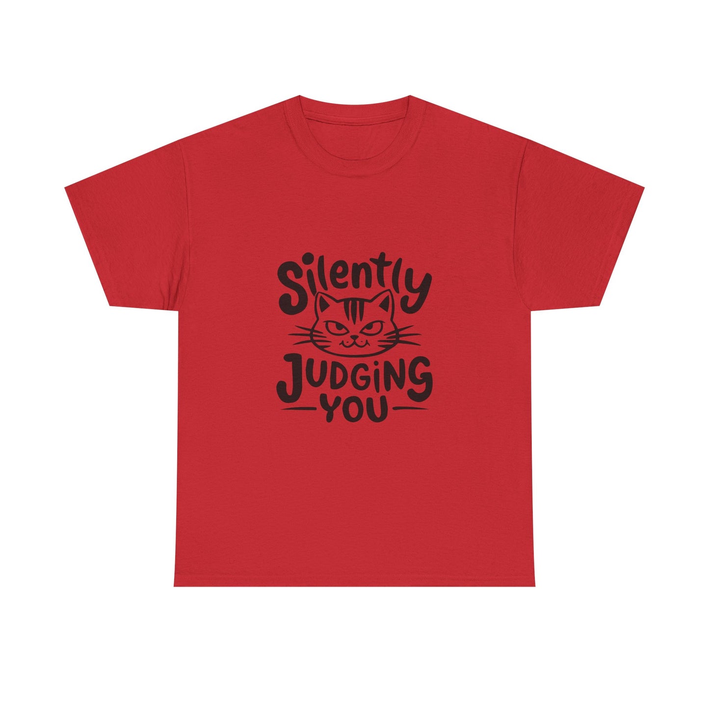 Cat T-Shirt – “Silently Judging You” Funny Graphic Tee