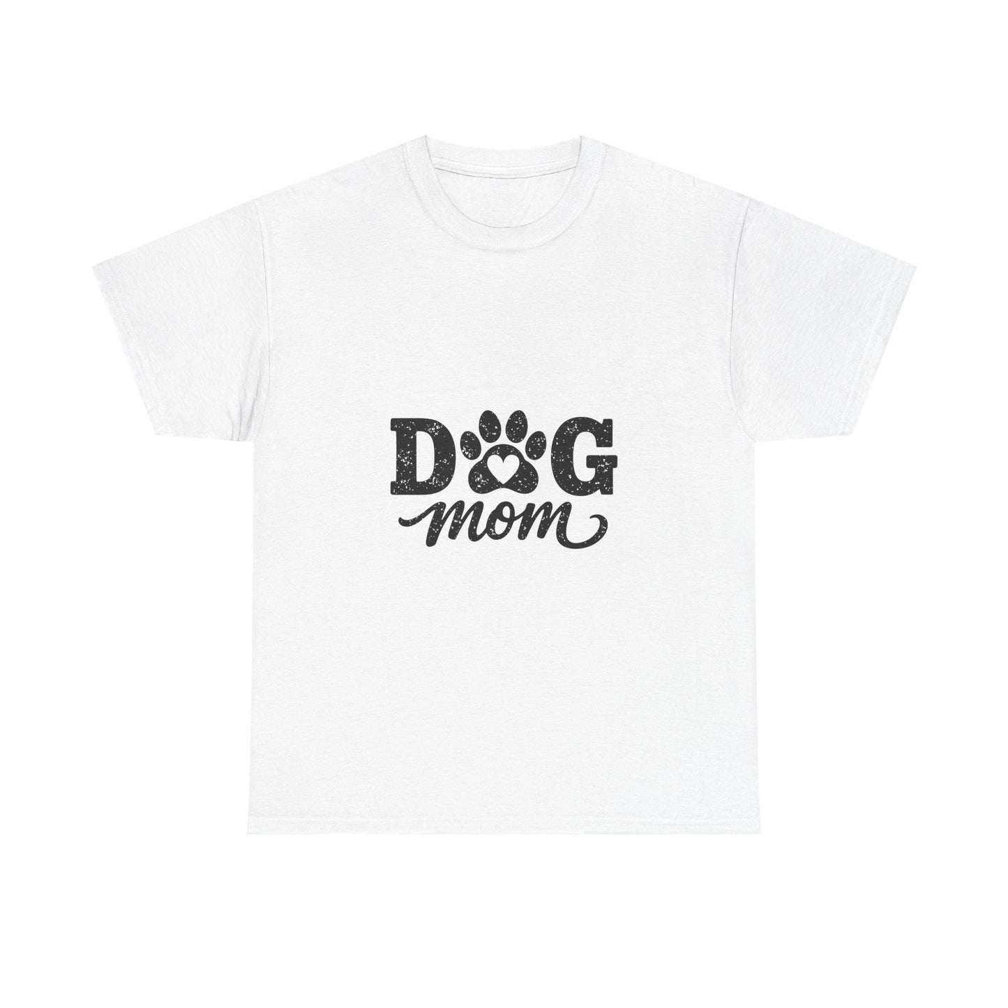 Dog Mom T‑Shirt — Paw Print Graphic Tee for Dog Lovers
