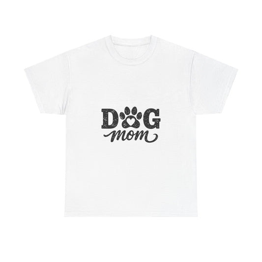 Dog Mom T‑Shirt — Paw Print Graphic Tee for Dog Lovers