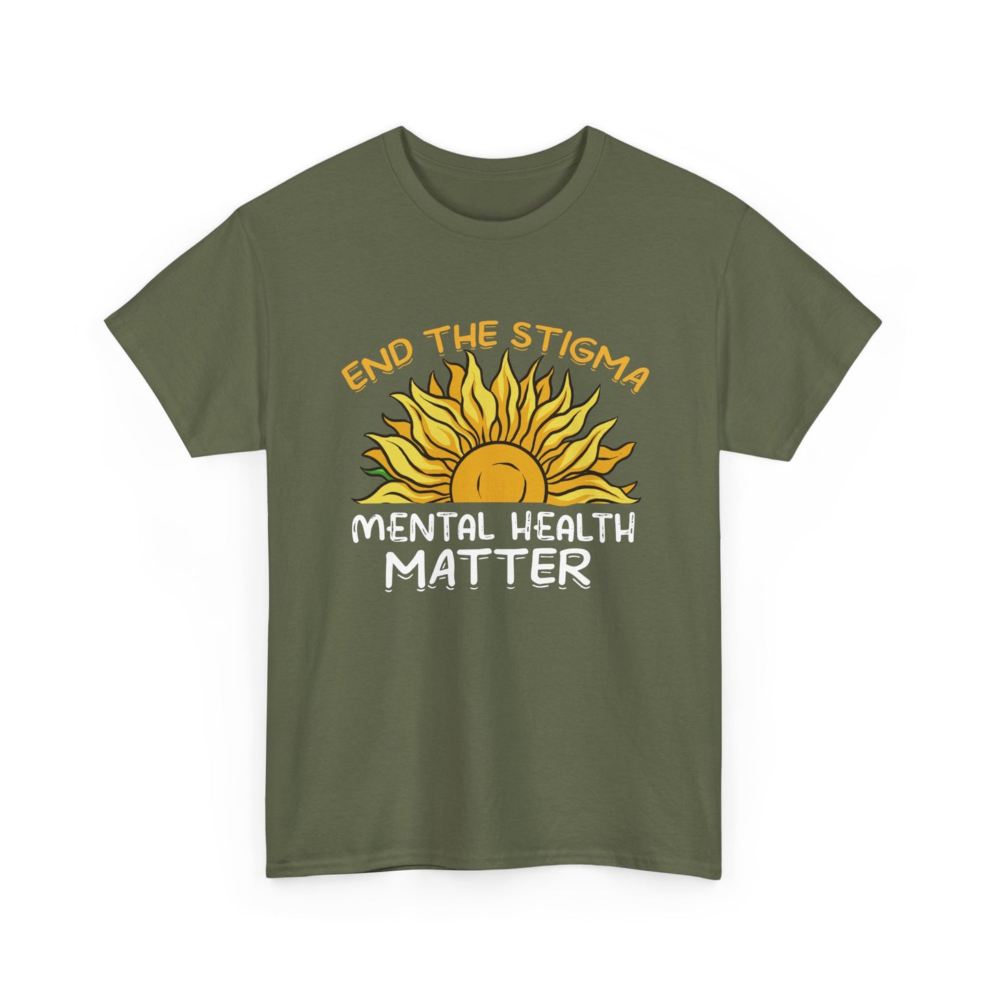Mental Health Matter T-Shirt — "End the Stigma" Sun Graphic Tee
