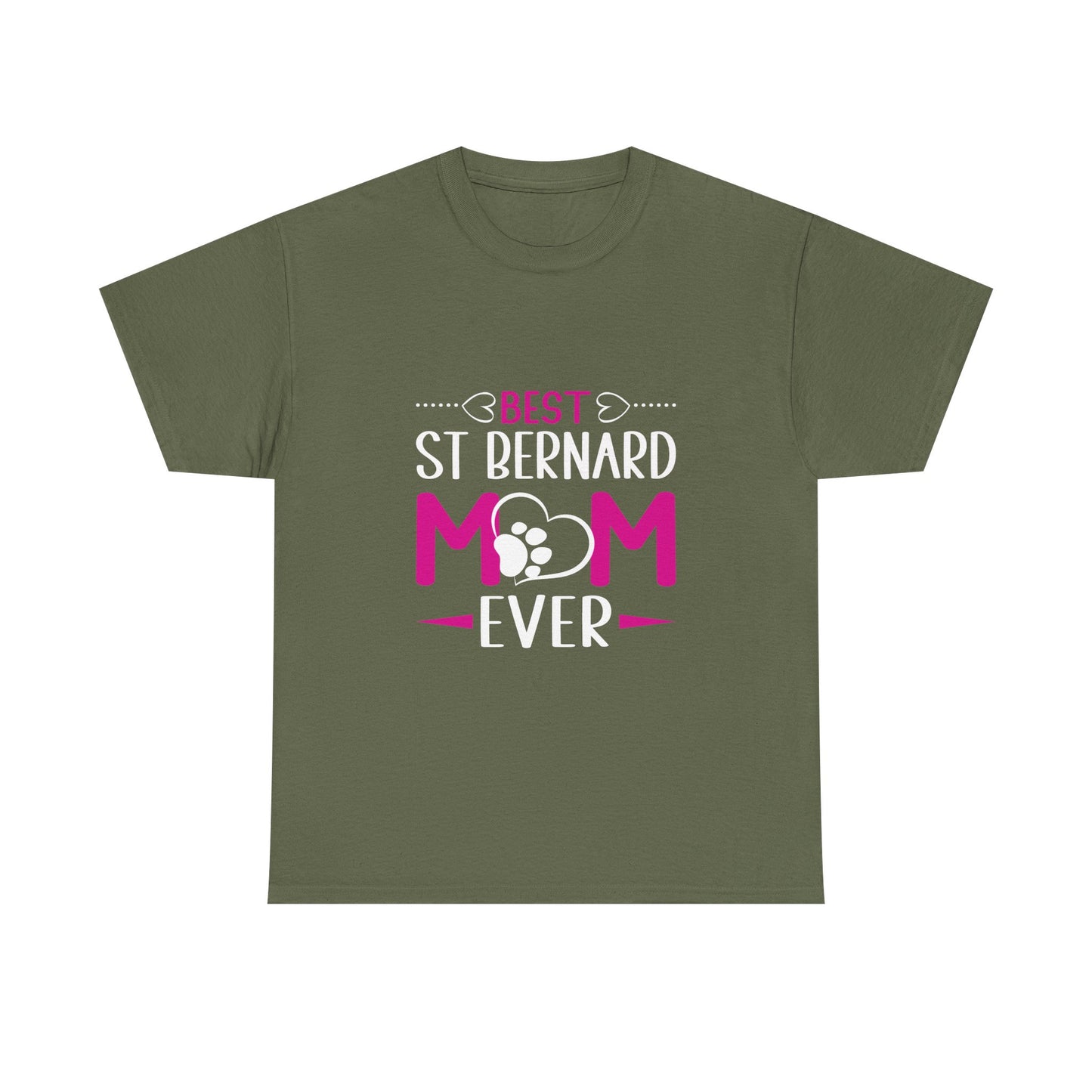 St. Bernard Mom T-Shirt — "Best St Bernard Mom Ever" Pet Lover Tee