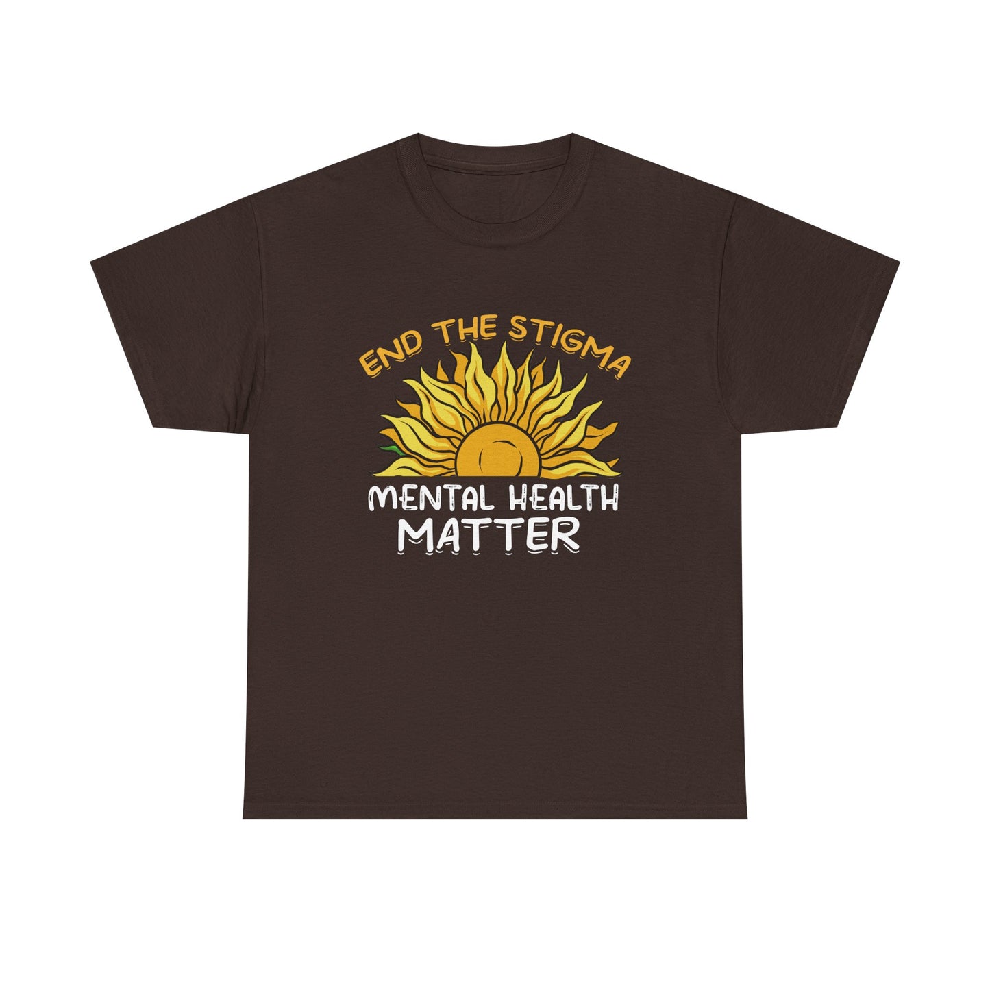 Mental Health Matter T-Shirt — "End the Stigma" Sun Graphic Tee