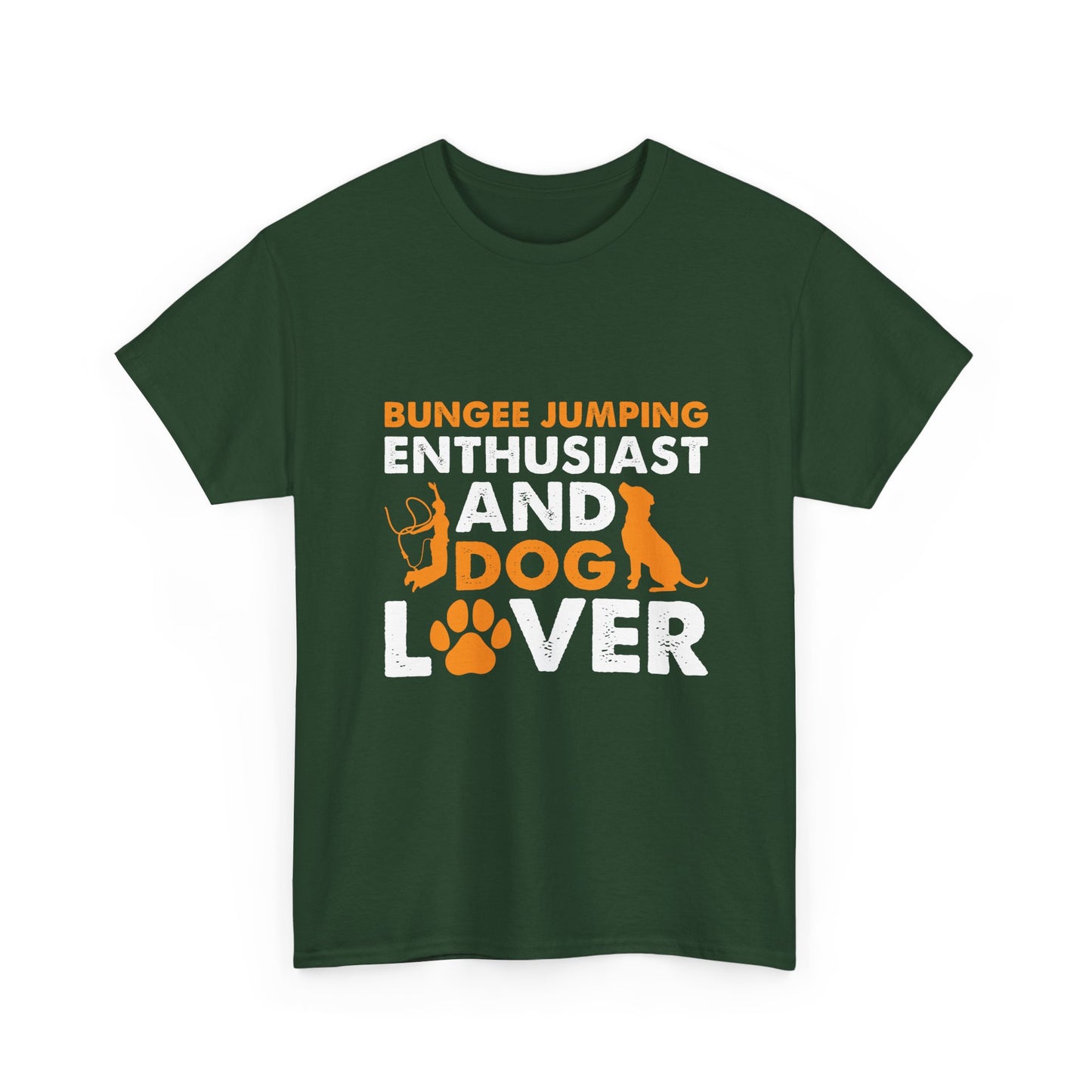 Bungee Jumping Enthusiast and Dog Lover T-Shirt