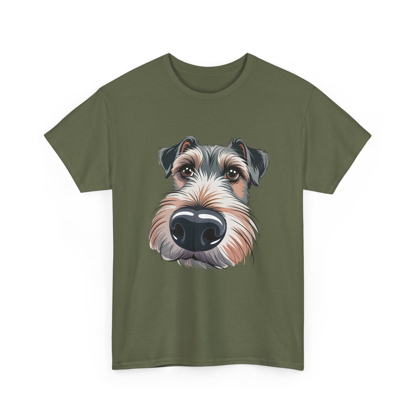Schnauzer Nose Close-Up T-Shirt — Funny Dog Face Tee for Pet Lovers