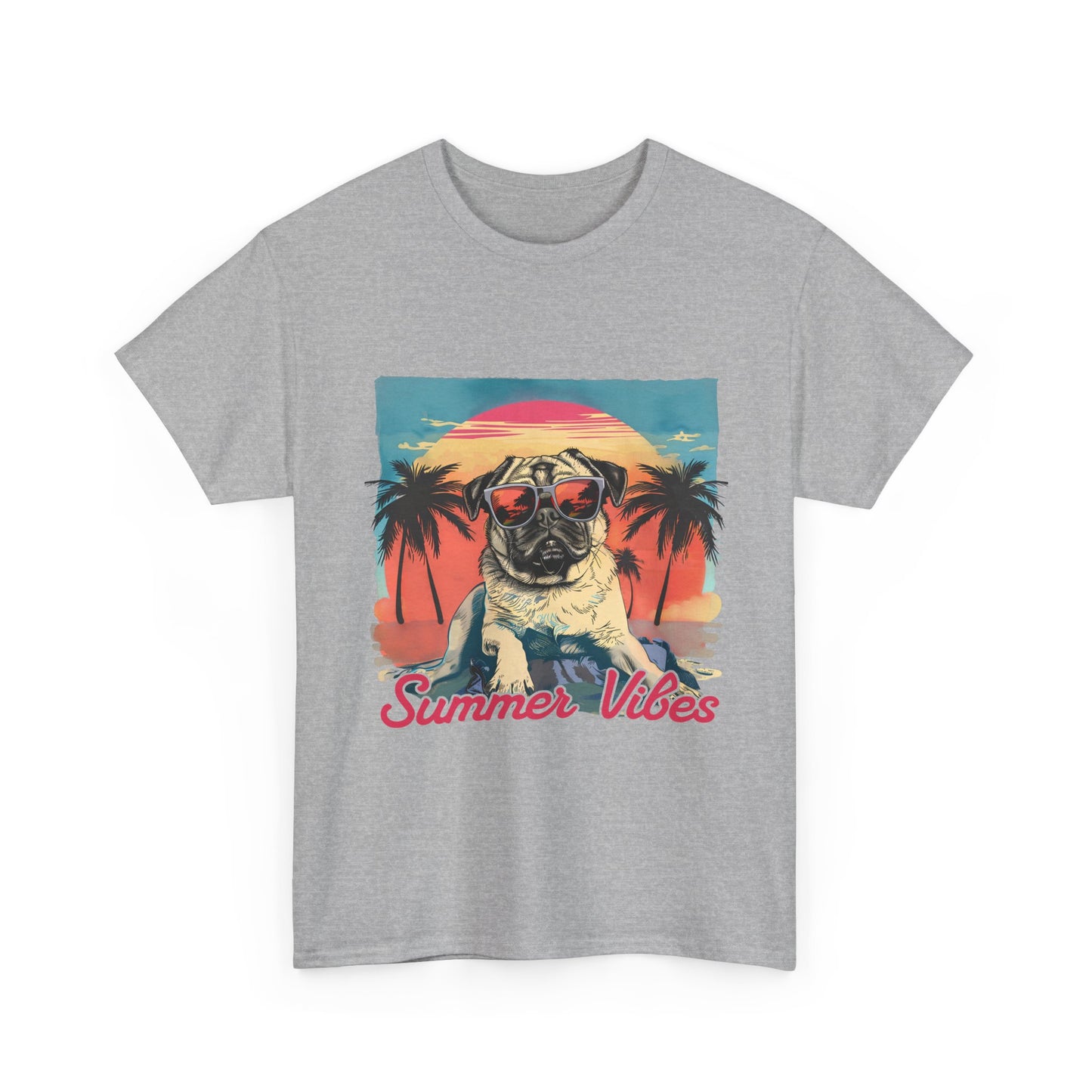 Summer Vibes Pug T-Shirt