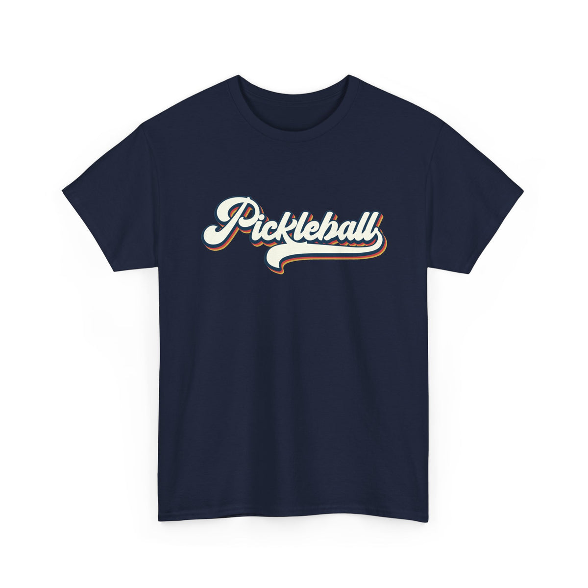 Pickleball Script Tee — Retro Athletic Pickleball T-Shirt