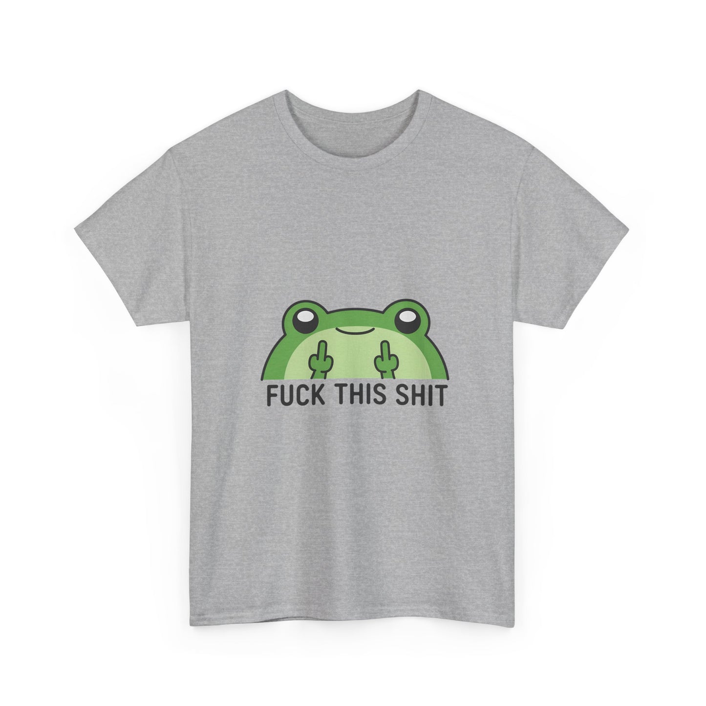 Frog Middle Finger Tee – "Fuck This Shit" Graphic T-Shirt