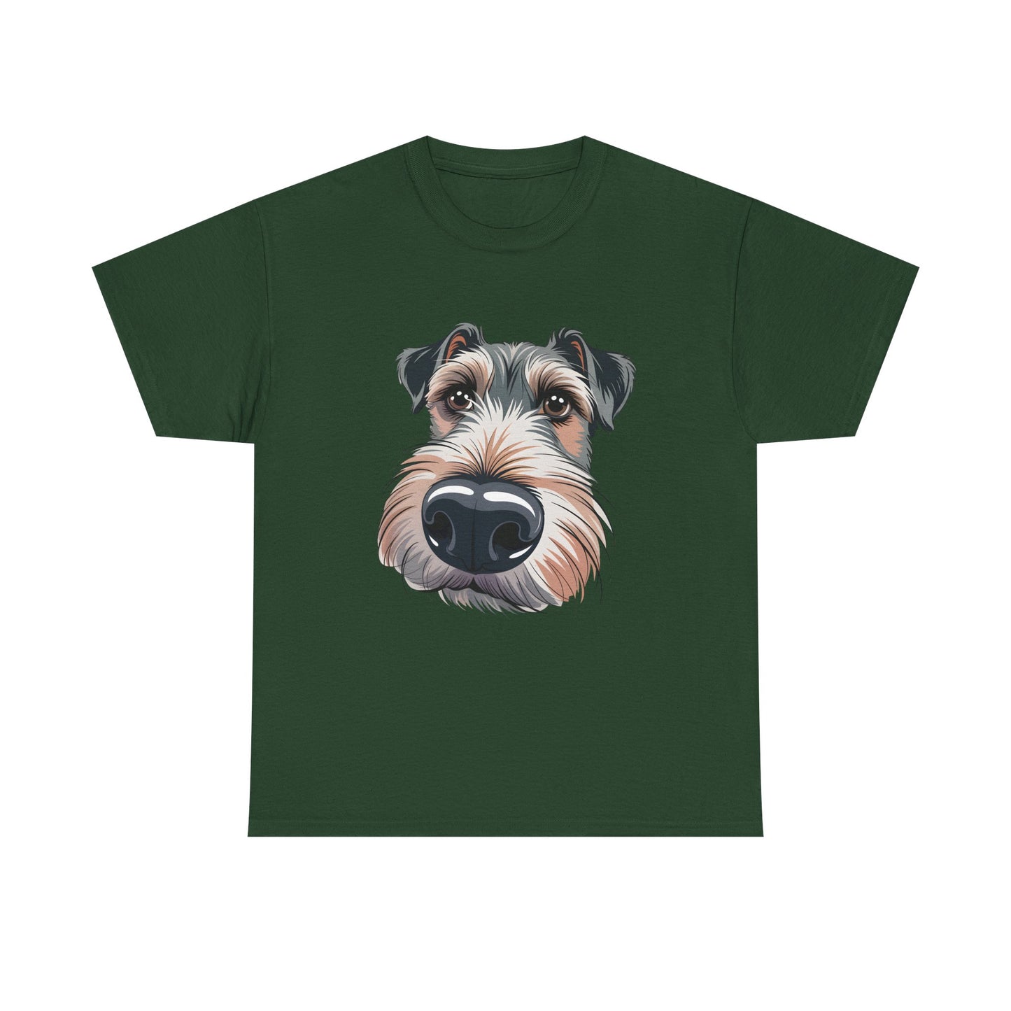 Schnauzer Nose Close-Up T-Shirt — Funny Dog Face Tee for Pet Lovers