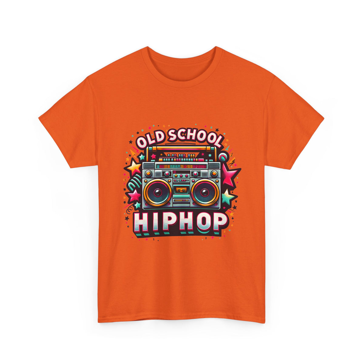 Old School Hip Hop T-Shirt — Retro Boombox Graphic Tee