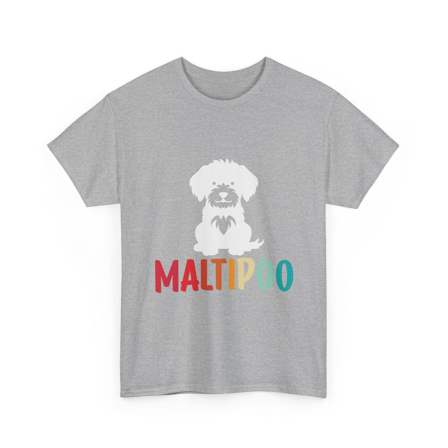 Maltipoo Graphic Tee — Retro Rainbow Dog Lover T‑Shirt