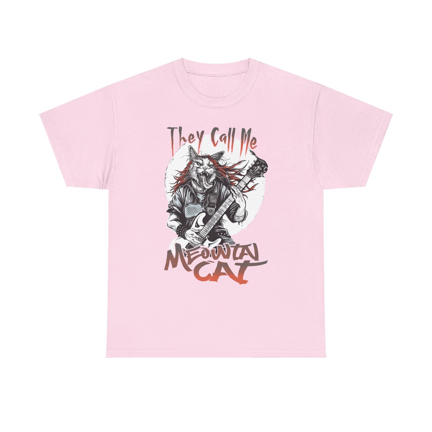 Meowtal Cat Guitar T-Shirt