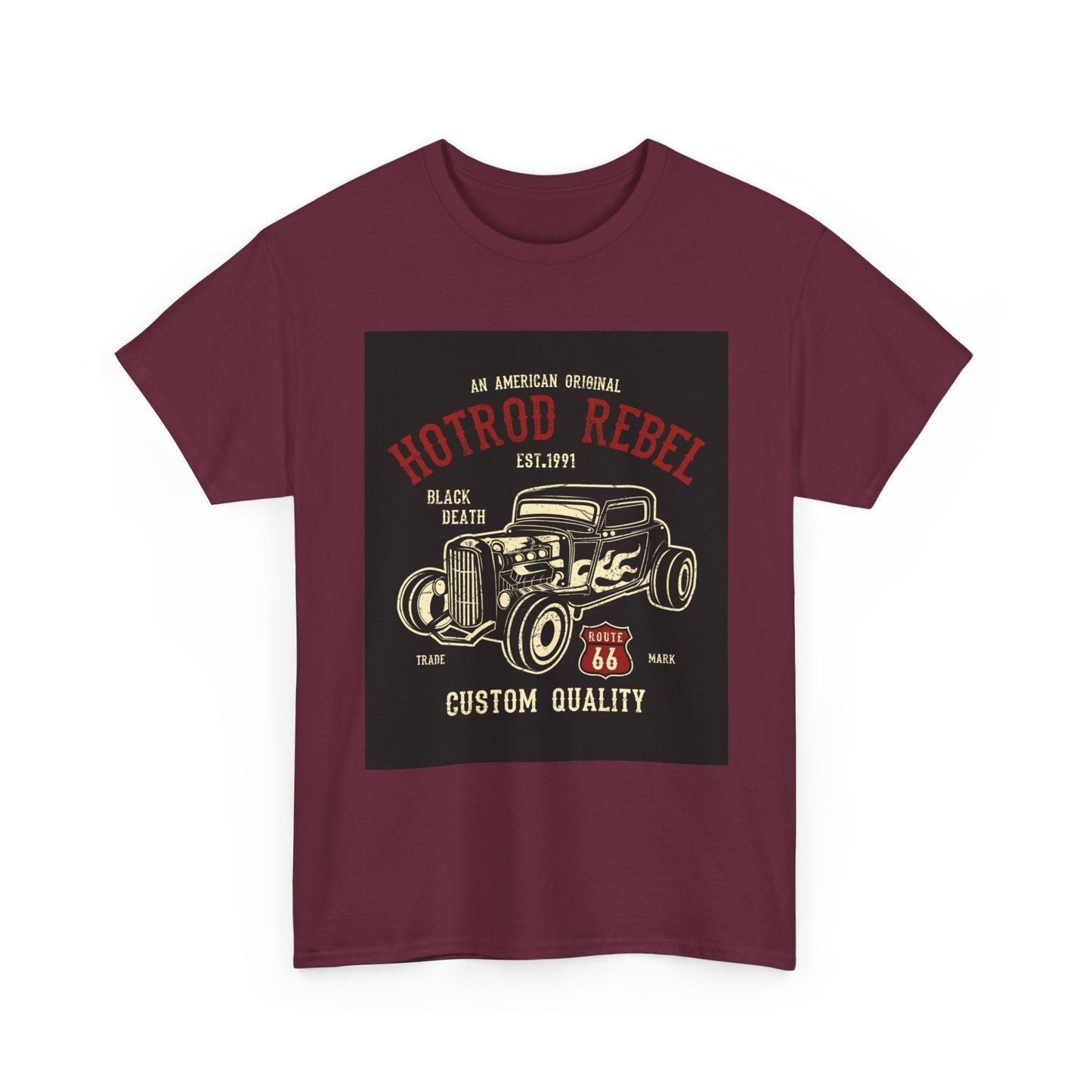 Hotrod Rebel T-Shirt – Vintage Custom Car Graphic Tee