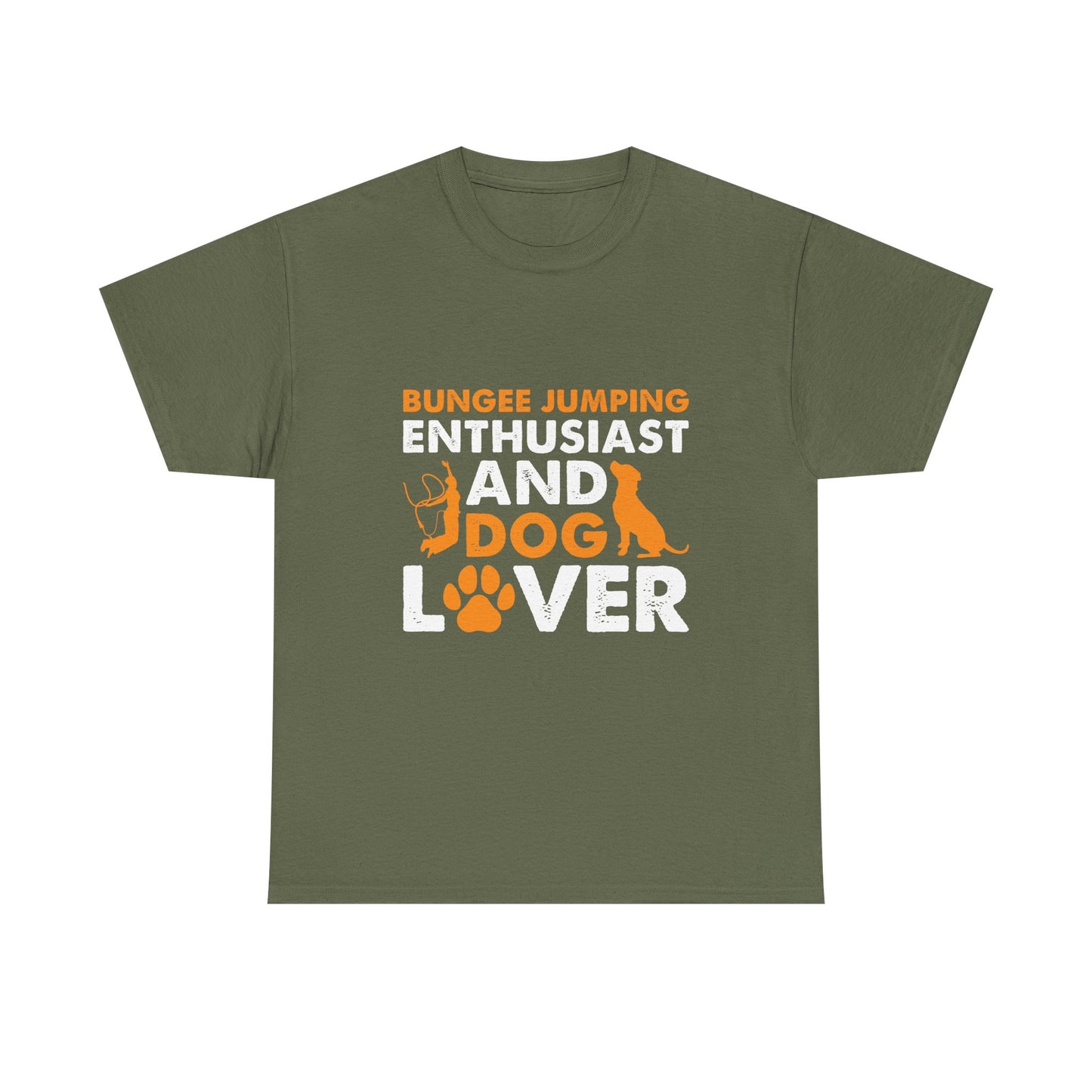 Bungee Jumping Enthusiast and Dog Lover T-Shirt