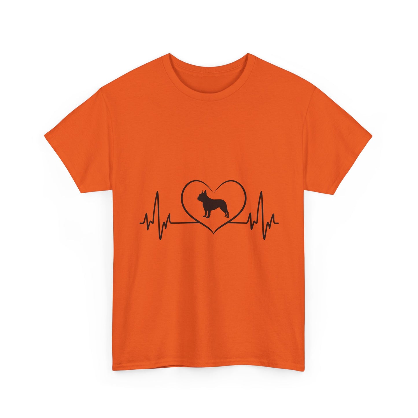 Dog Lover Tee — Heartbeat Paw Print Graphic Shirt