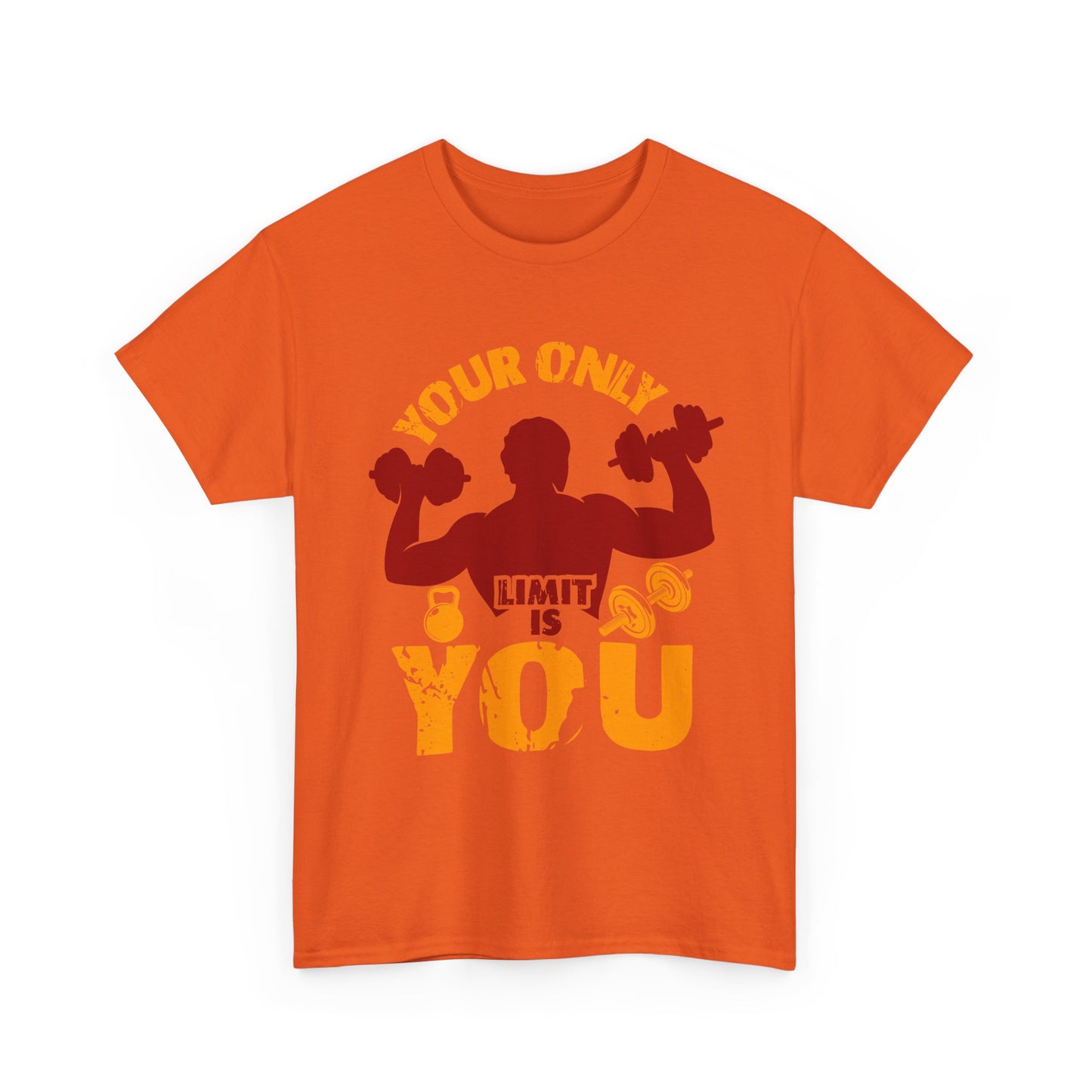 Motivational Fitness Tee — "Your Only Limit Is You" Workout T-Shirt