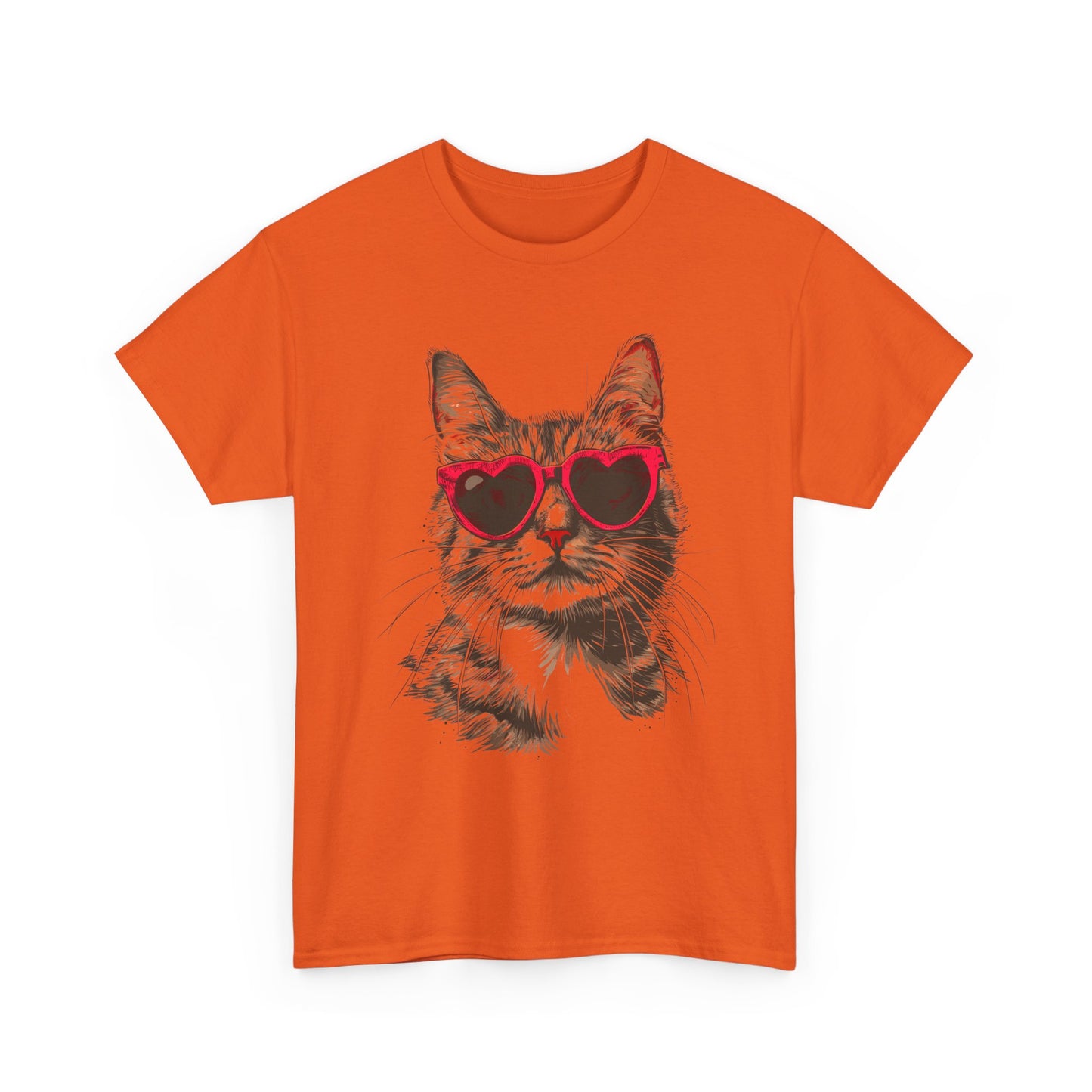 Cat with Heart Sunglasses T-Shirt
