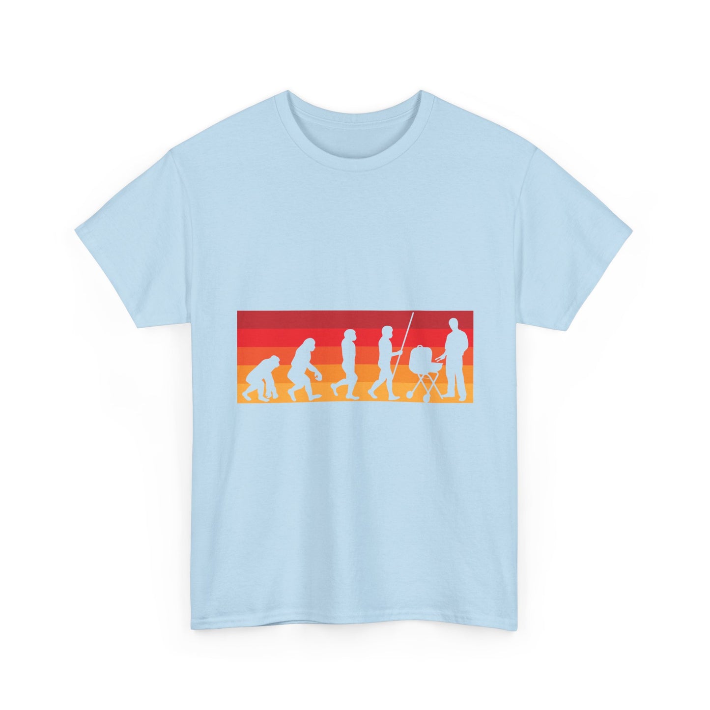 Evolution of Parenthood T-Shirt — Retro Sunset Dad to Parent Silhouette Tee