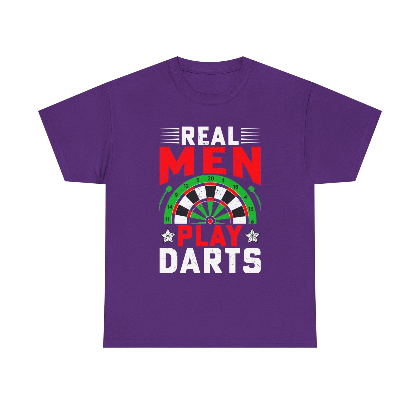 Darts T-Shirt – "Real Men Play Darts" Graphic Tee for Players & Fans