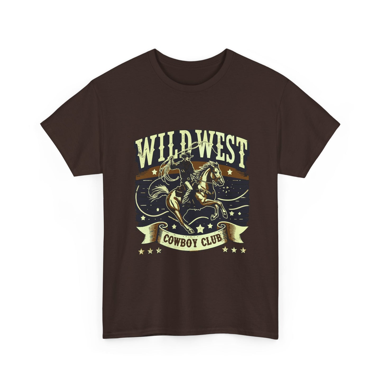 Wild West Cowboy Club T‑Shirt — Vintage Rodeo Western Graphic Tee