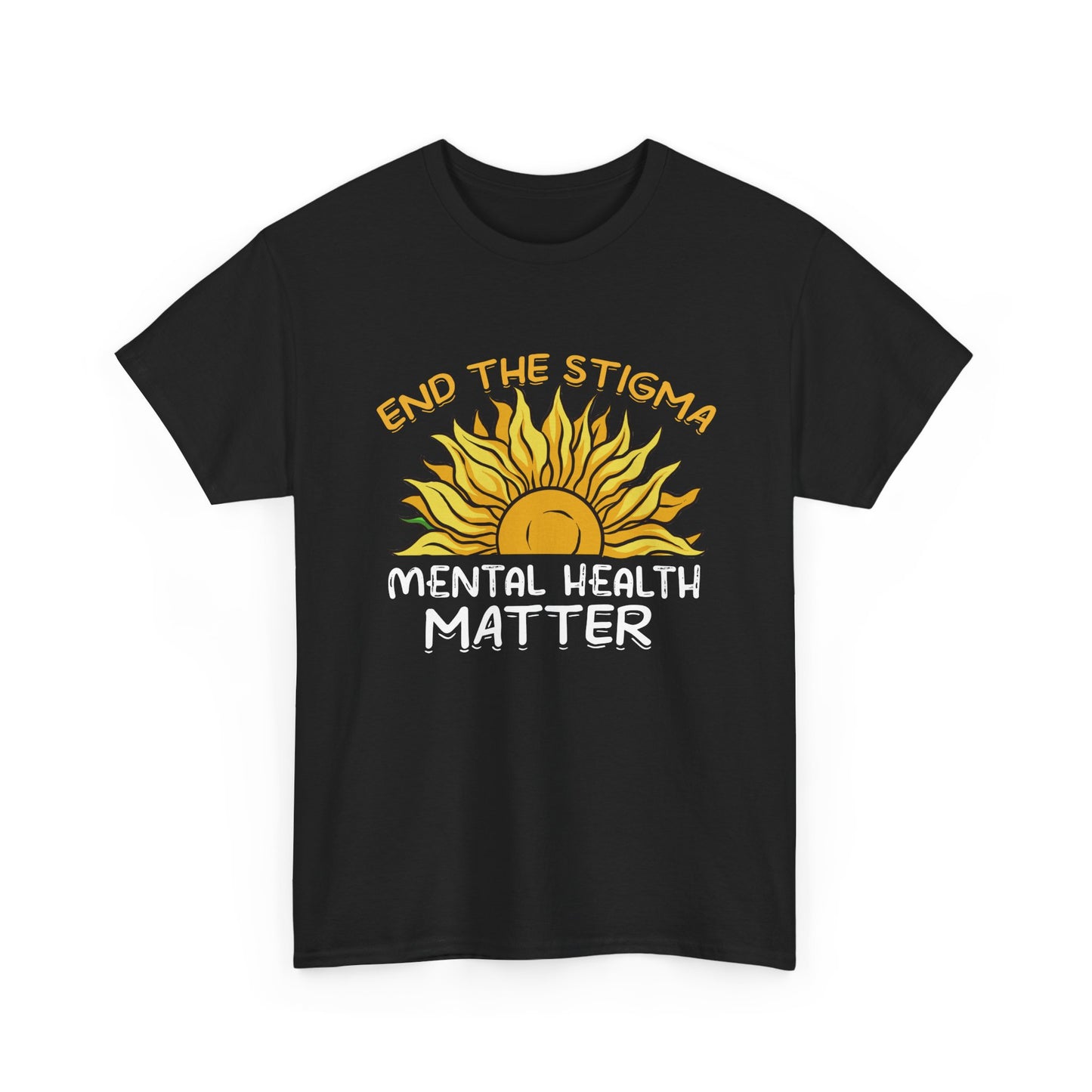 Mental Health Matter T-Shirt — "End the Stigma" Sun Graphic Tee