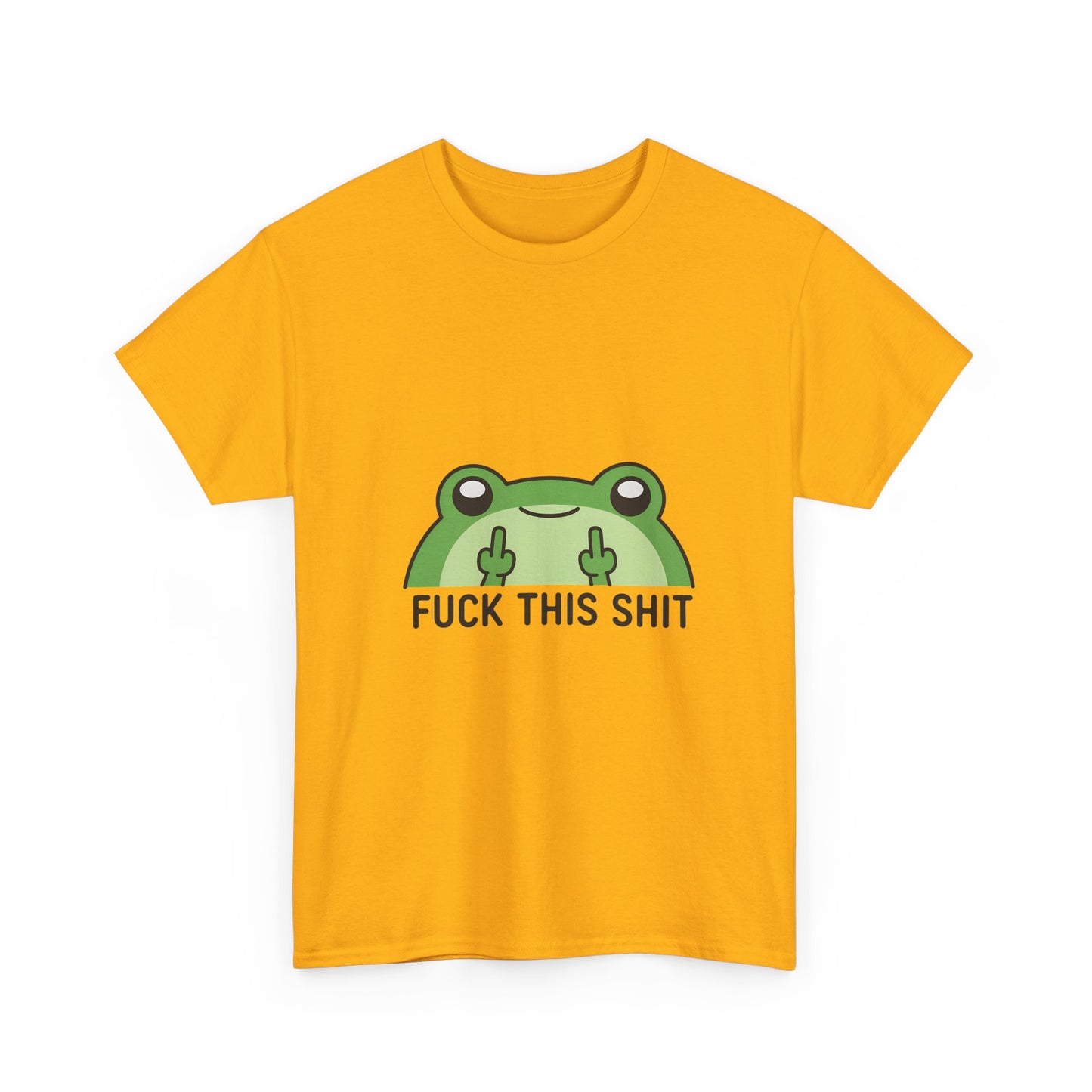 Frog Middle Finger Tee – "Fuck This Shit" Graphic T-Shirt