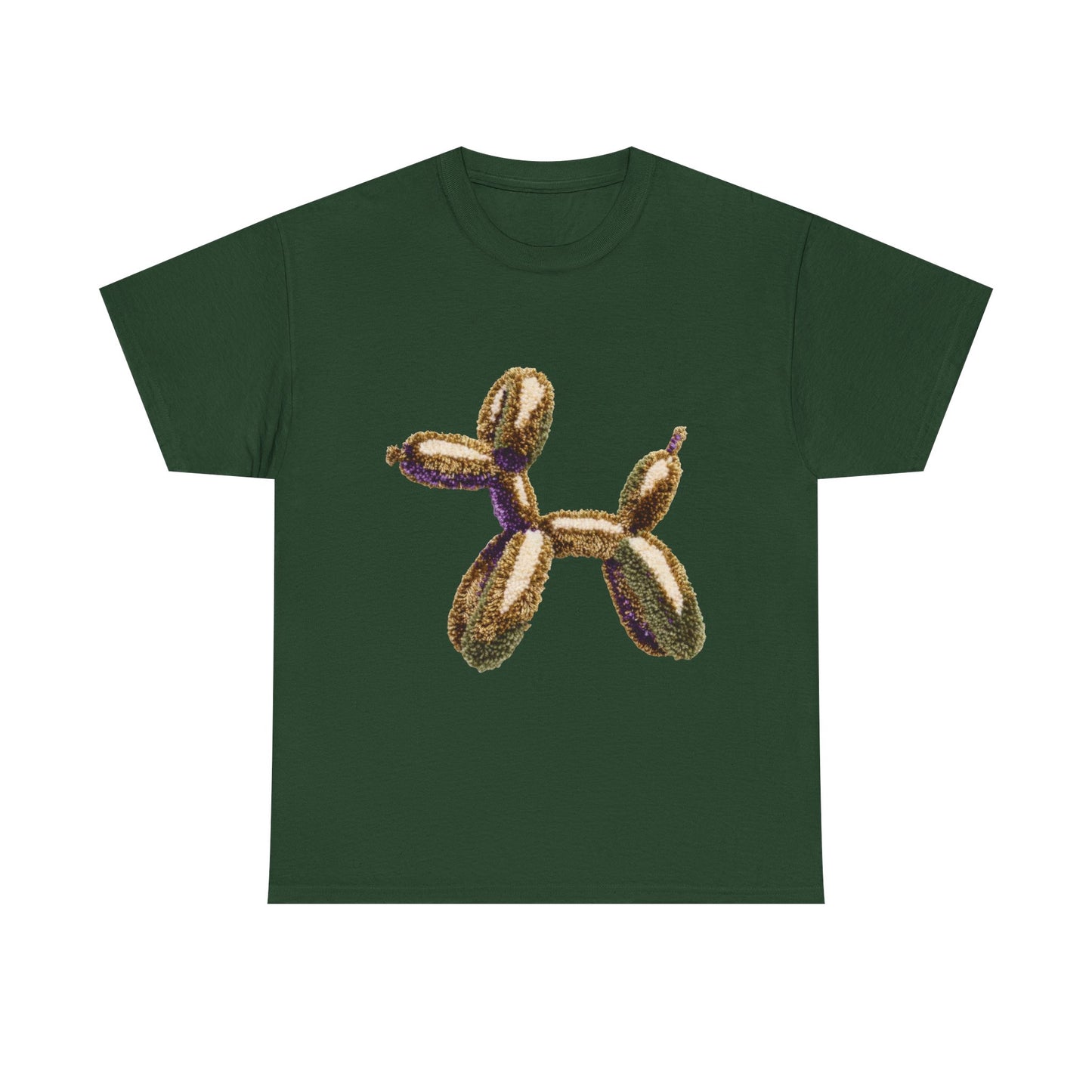 Balloon Dog T‑Shirt — Metallic Gold Balloon Animal Tee