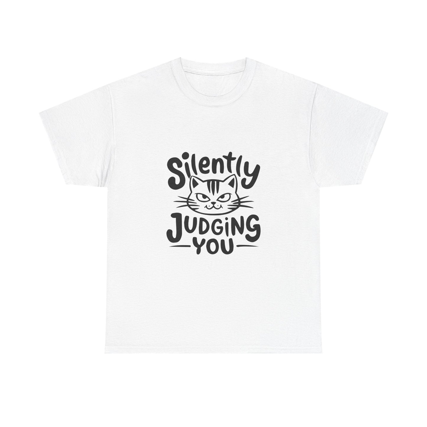 Cat T-Shirt – “Silently Judging You” Funny Graphic Tee