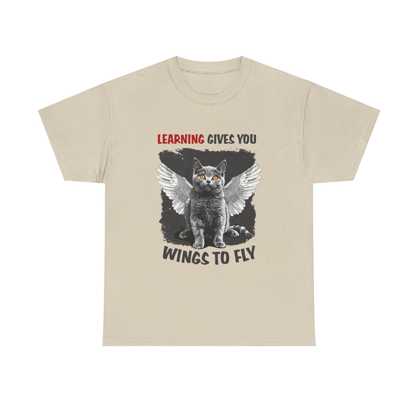 Learning Gives You Wings To Fly Cat T-Shirt