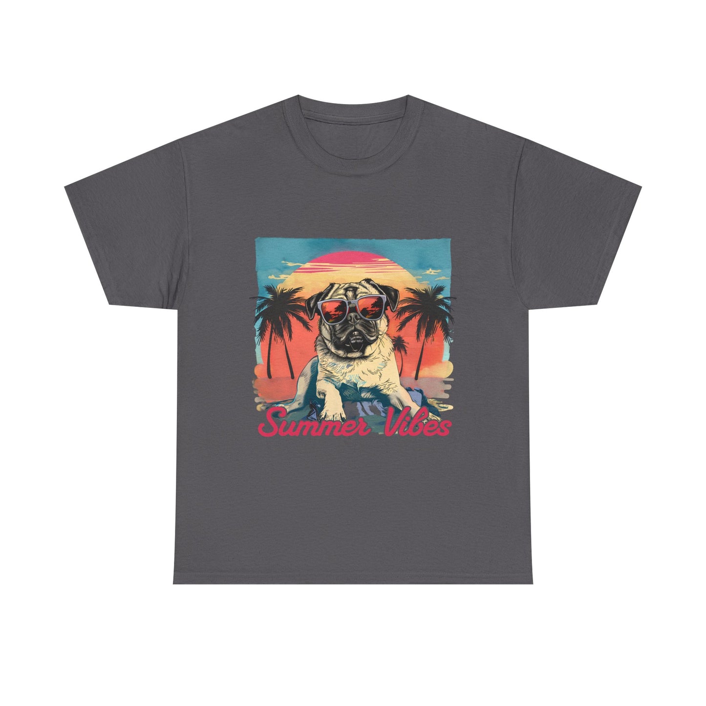 Summer Vibes Pug T-Shirt