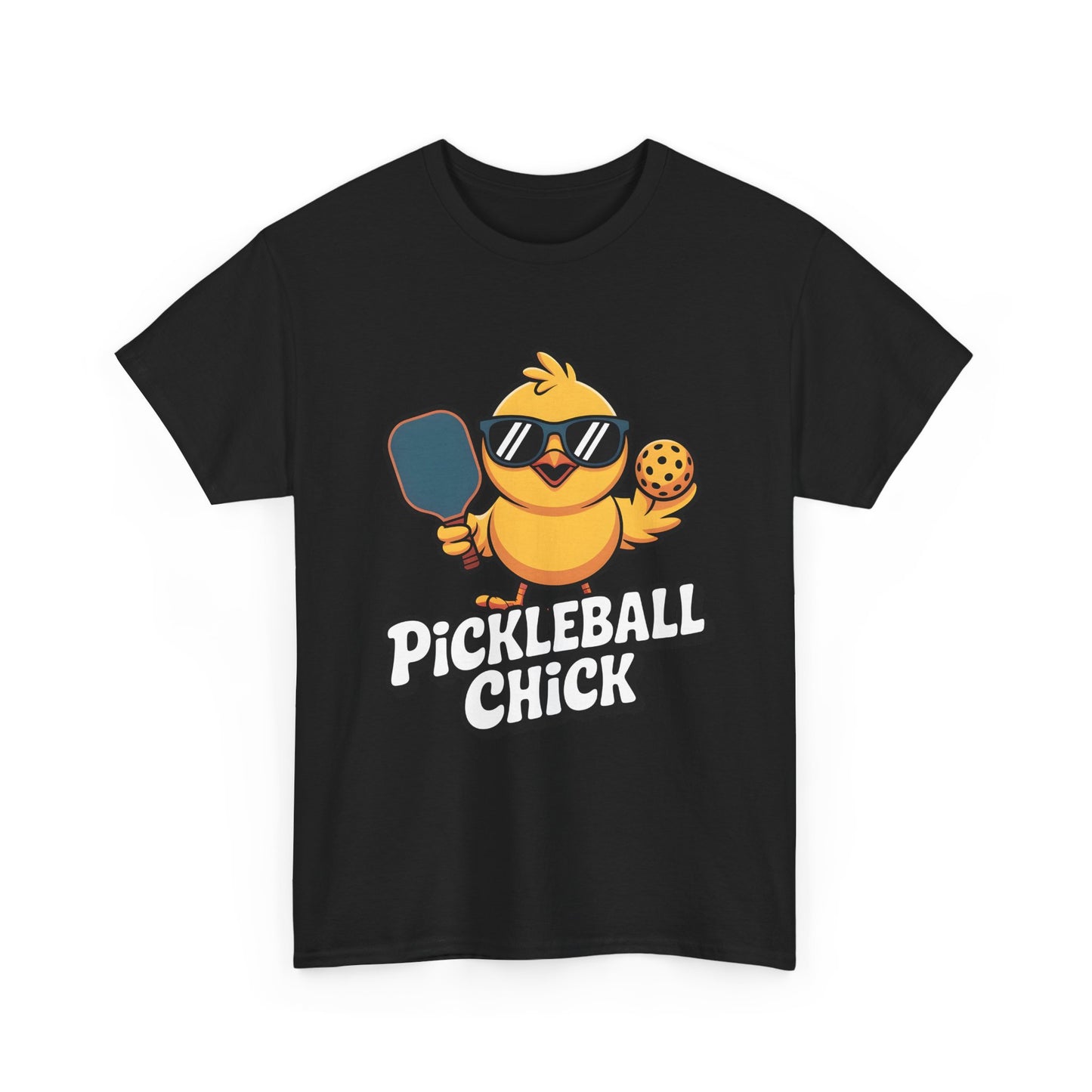 Pickleball Chick T-Shirt — Cute Chick Graphic Tee for Players & Fans