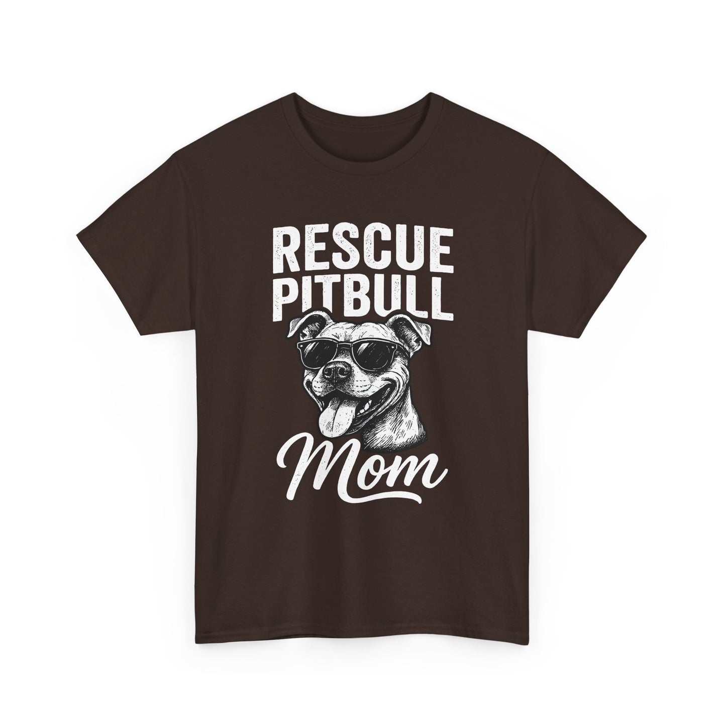 Rescue Pitbull Mom T-Shirt — Rescue Dog Lover Tee