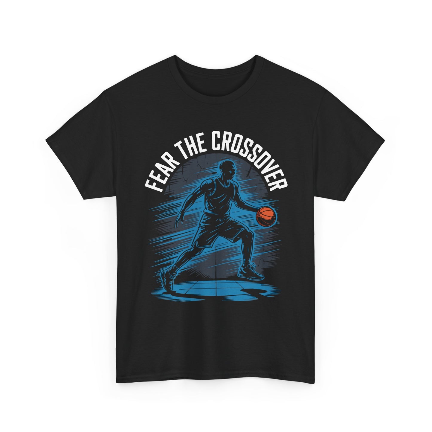 Basketball T‑Shirt - "Fear The Crossover" Dribbling Player Graphic Tee