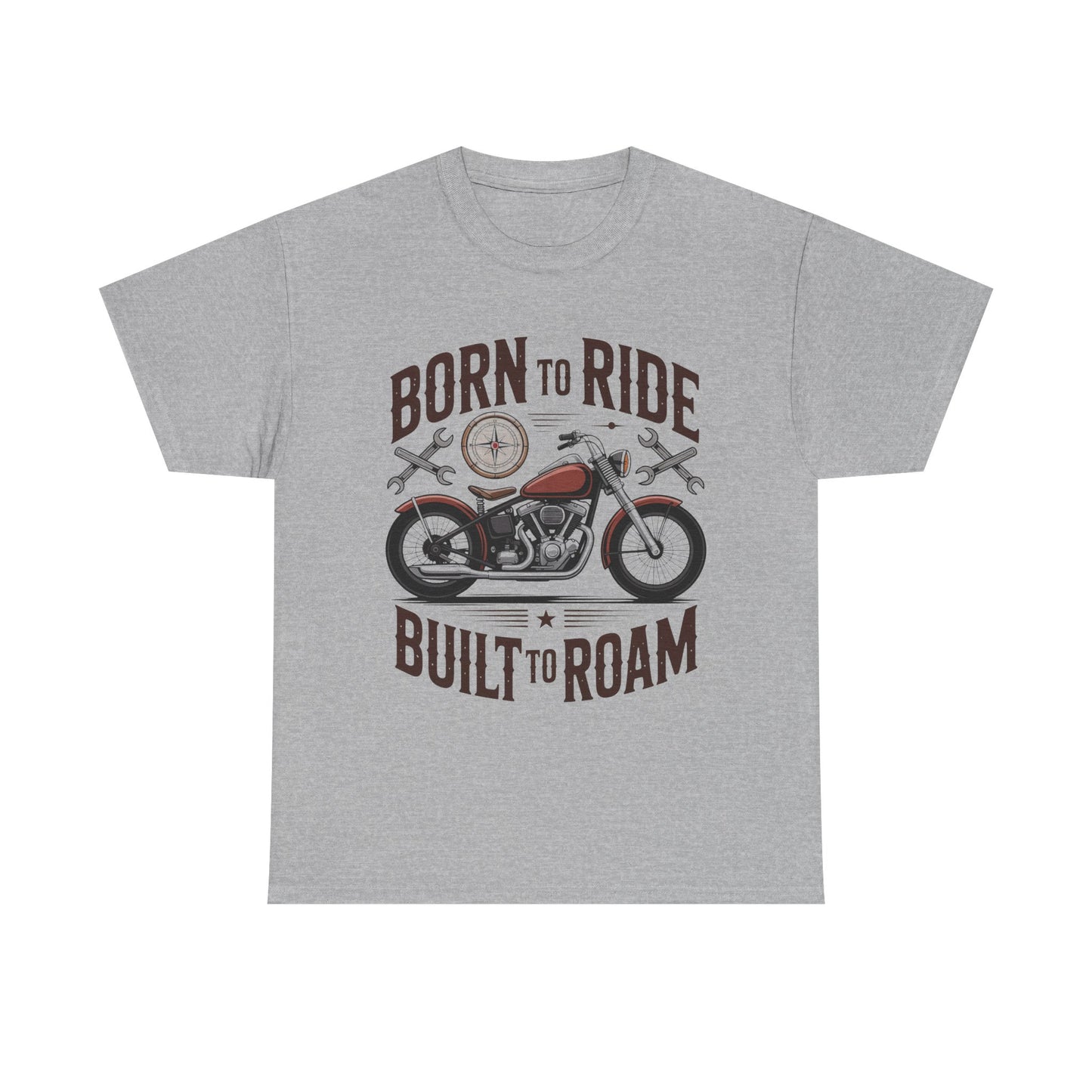 Born to Ride Built to Roam Motorcycle T-Shirt
