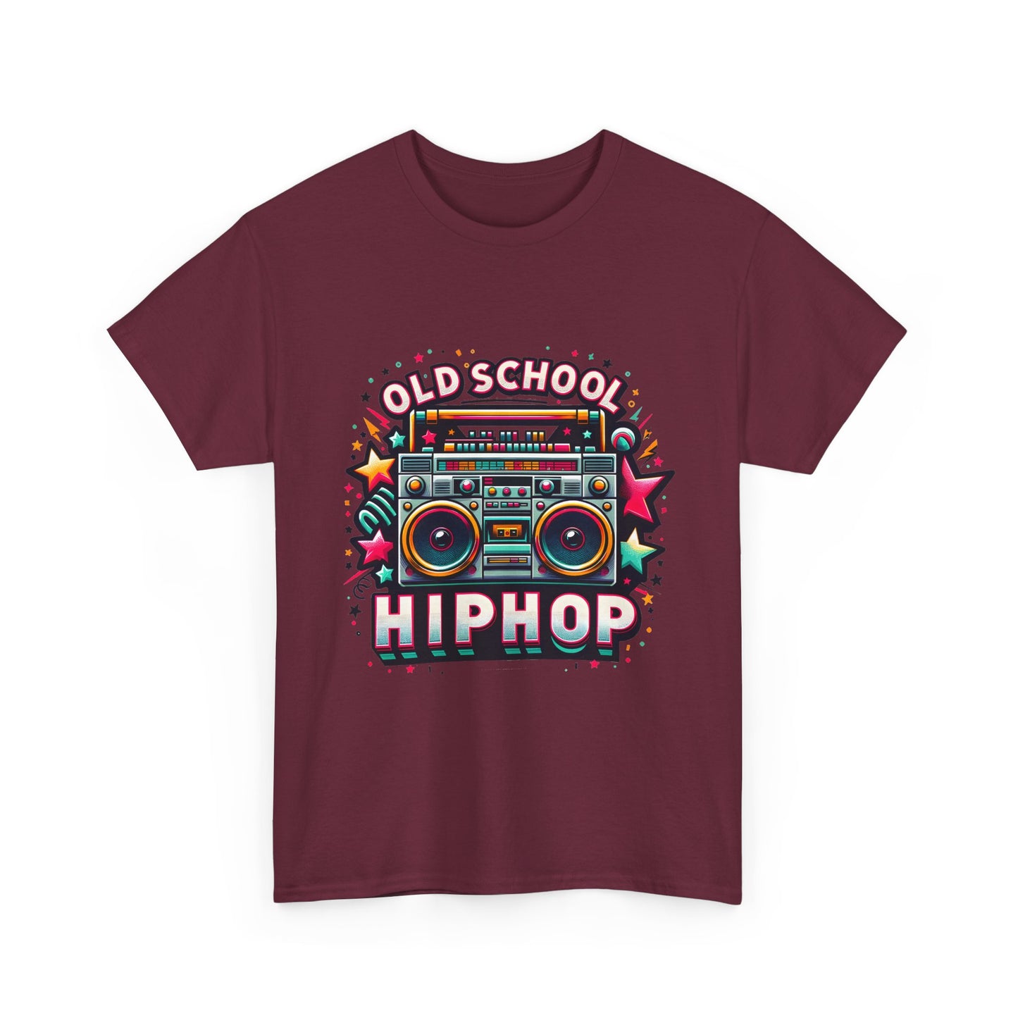 Old School Hip Hop T-Shirt — Retro Boombox Graphic Tee