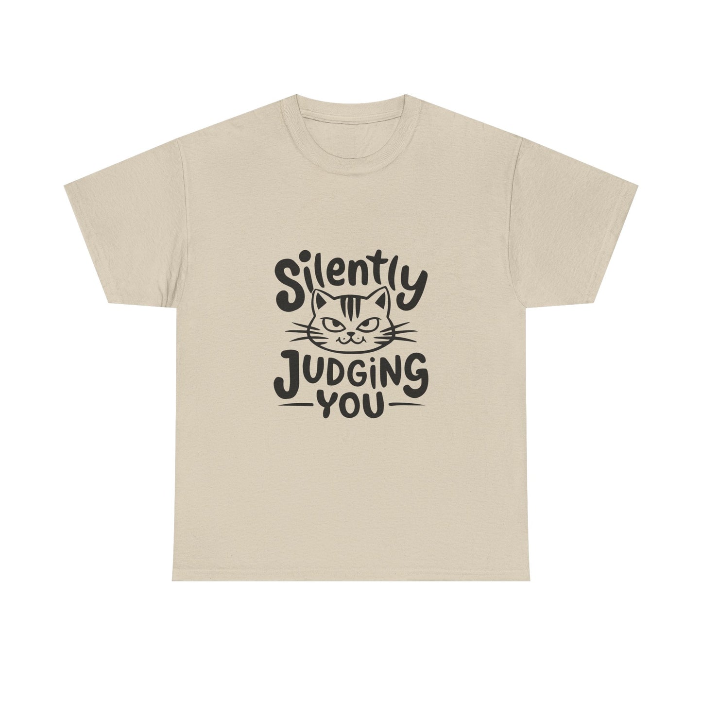 Cat T-Shirt – “Silently Judging You” Funny Graphic Tee