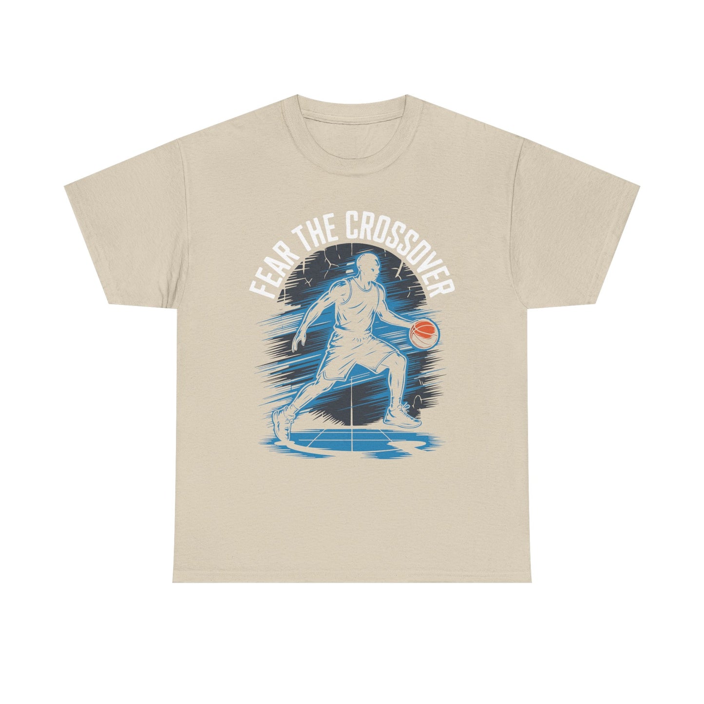 Basketball T‑Shirt - "Fear The Crossover" Dribbling Player Graphic Tee