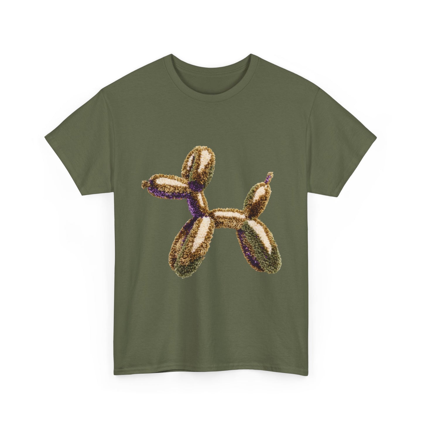 Balloon Dog T‑Shirt — Metallic Gold Balloon Animal Tee