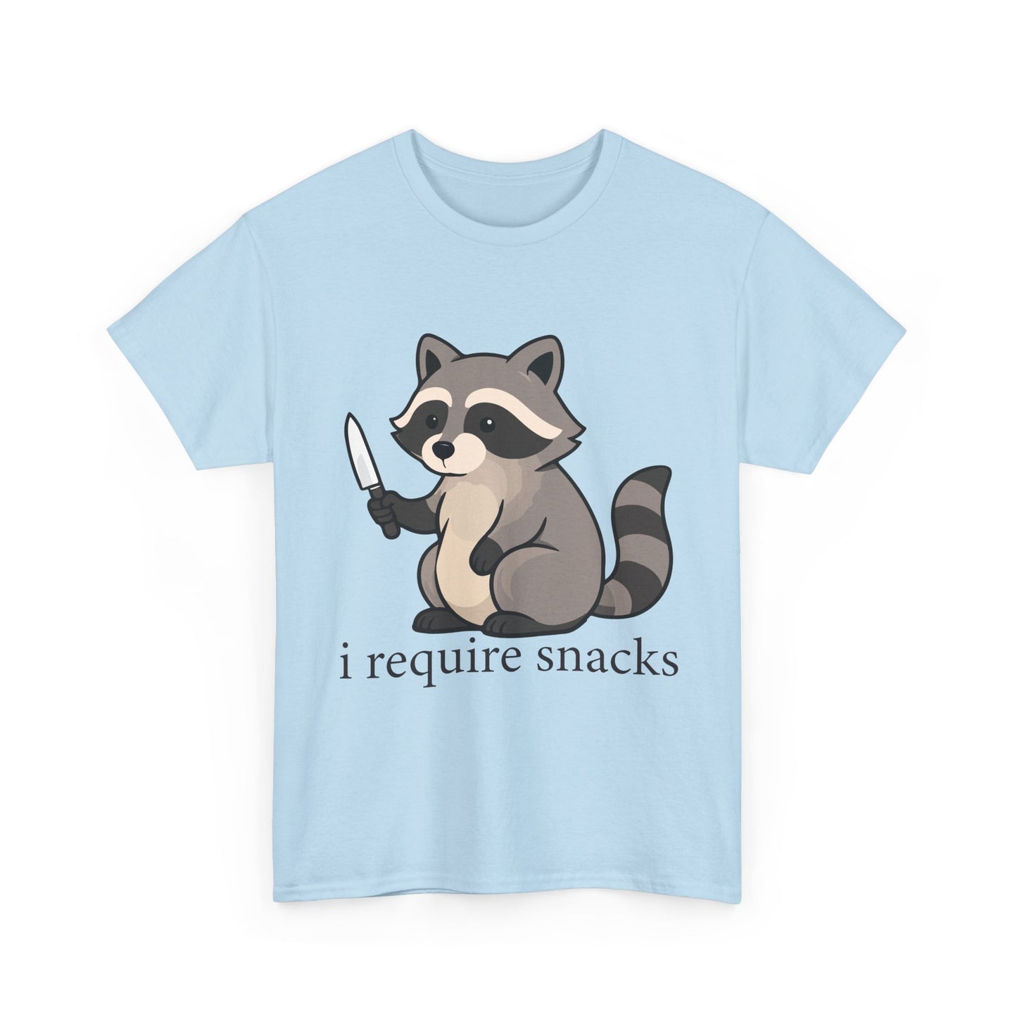I Require Snacks Raccoon T-Shirt