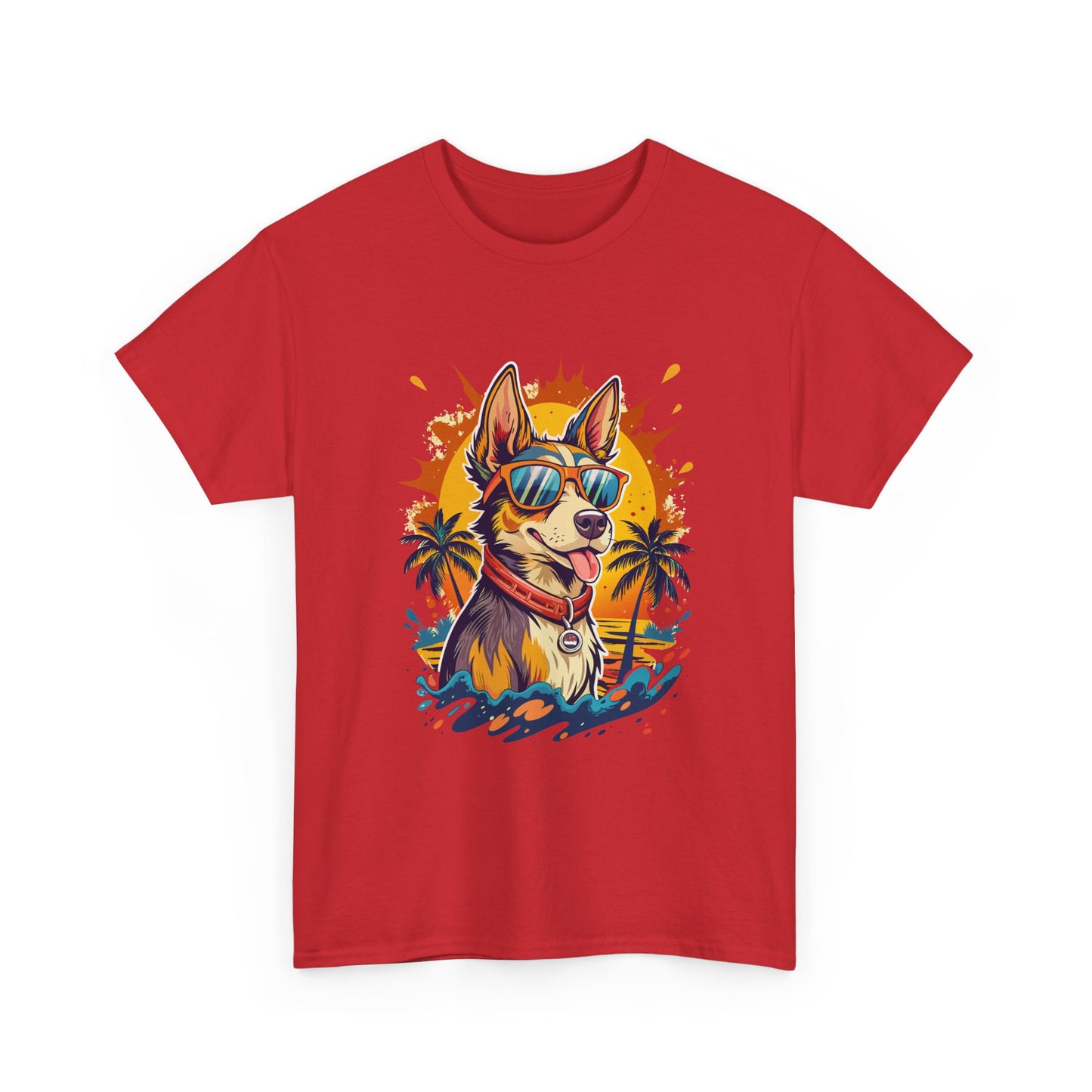 Cool Corgi Summer Tee — Sunglasses Dog Beach T-Shirt